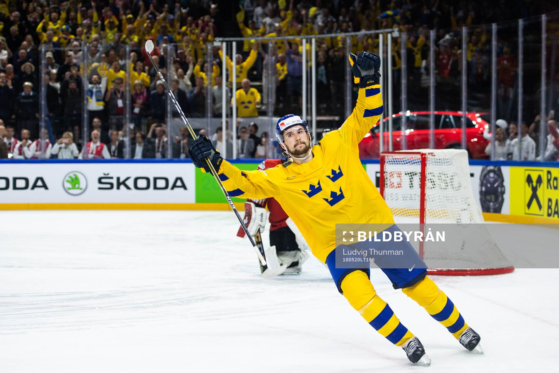 Sveriges Filip Forsberg jublar