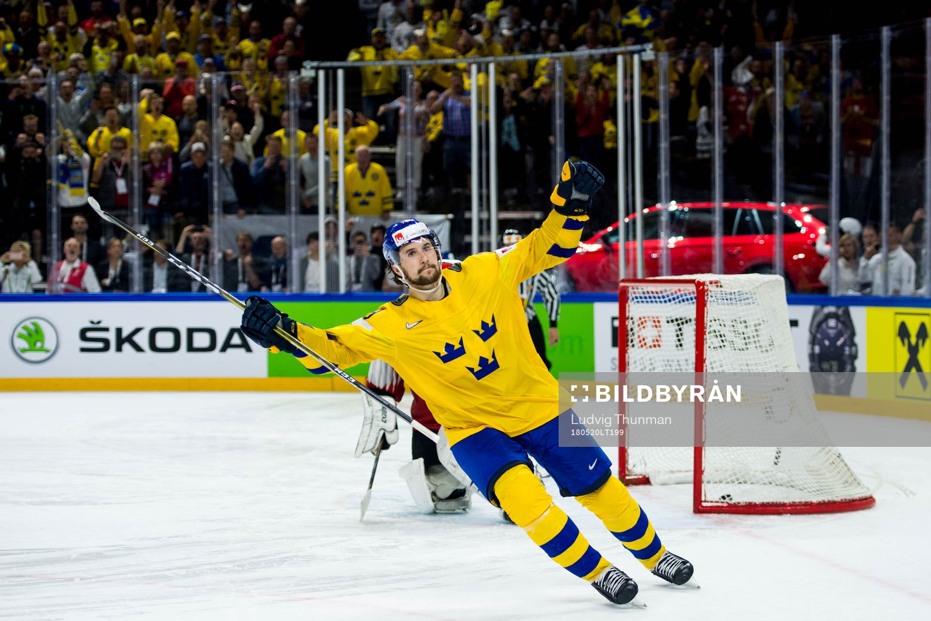Sveriges Filip Forsberg jublar