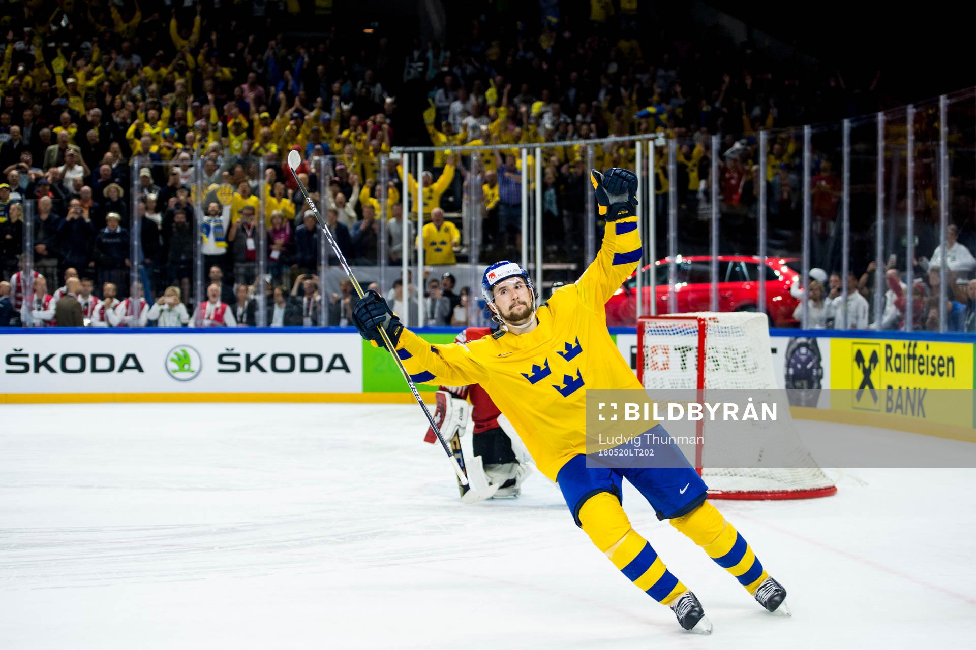 Sveriges Filip Forsberg jublar