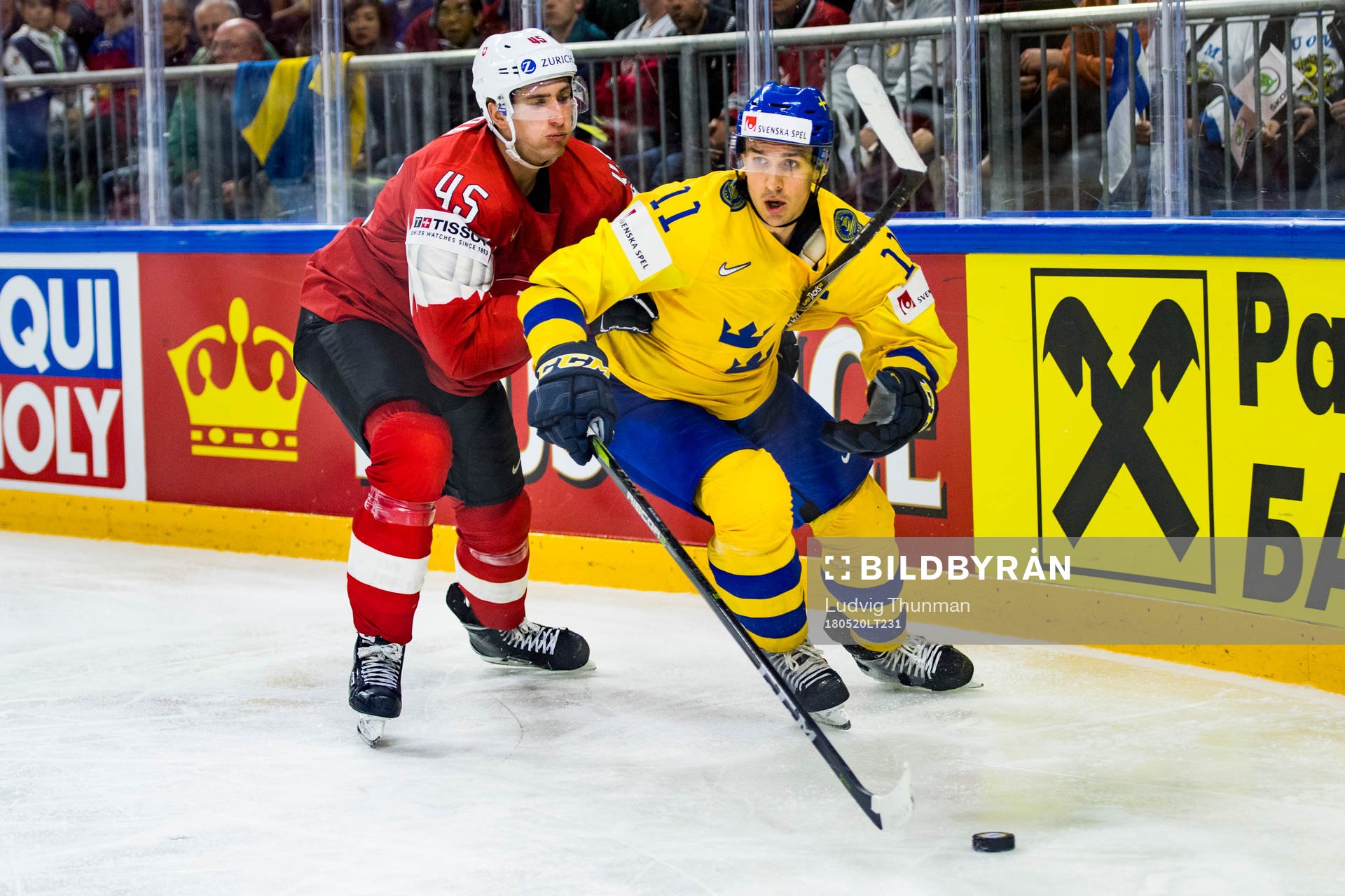 Schweiz Michael Fora och Sveriges Mikael Backlund