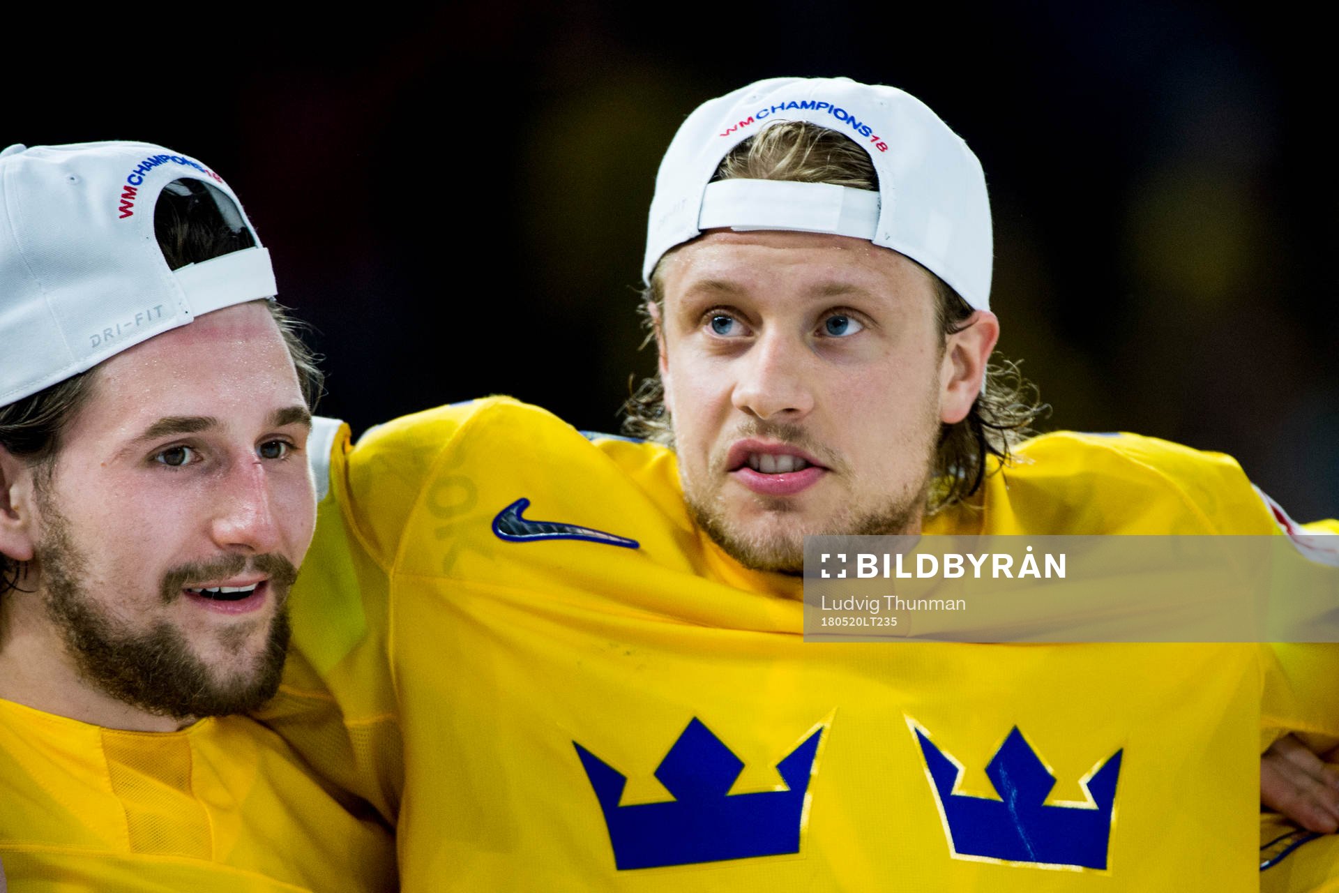 Sveriges Filip Forsberg och Jacob de la Rose