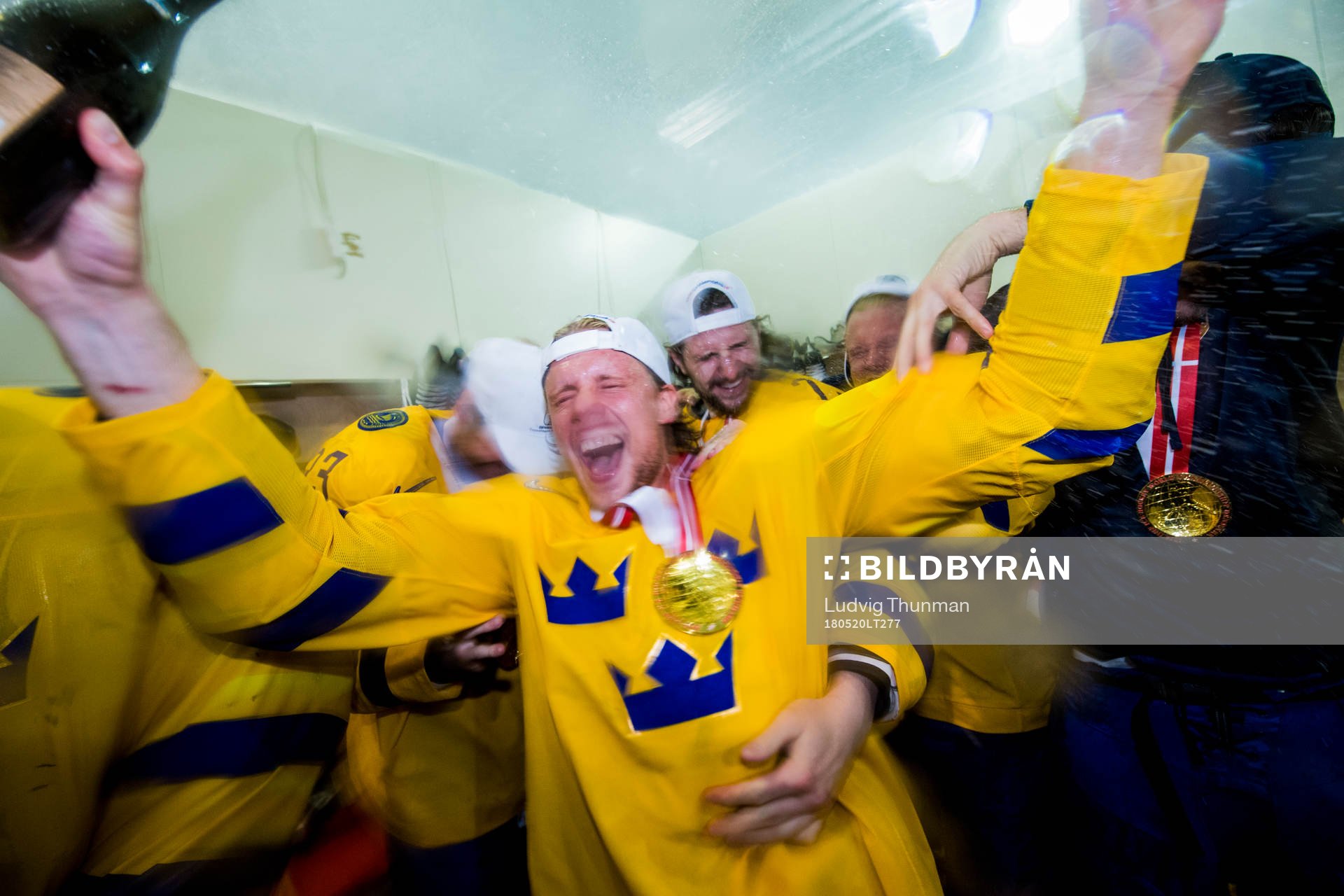 Sveriges Jacob de la Rose och Filip Forsberg  i