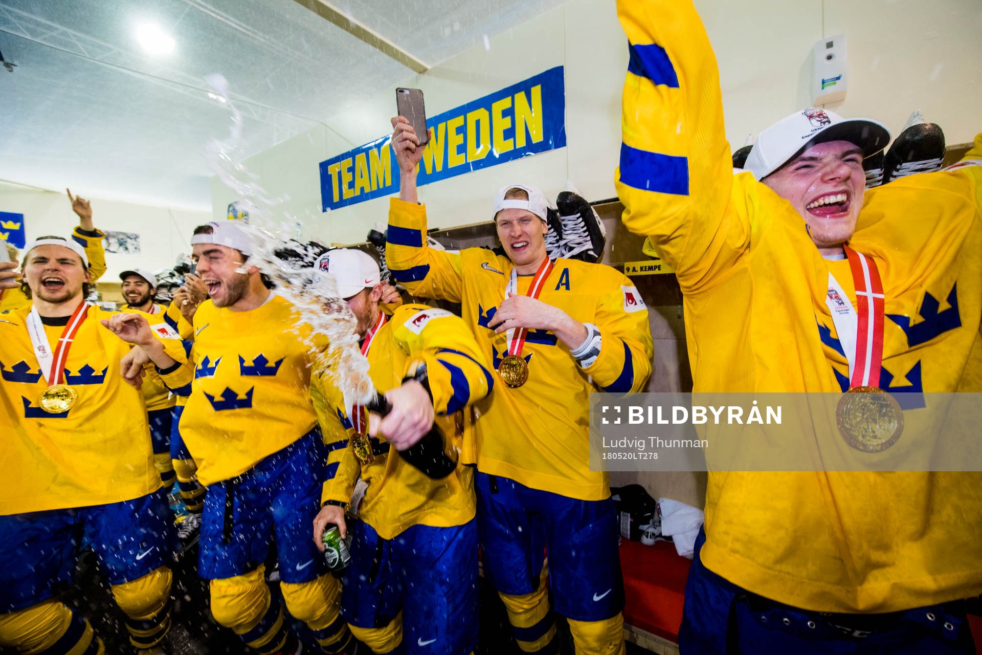 Sveriges Adrian Kempe, Magnus Pääjärvi-Svensson, Gustav