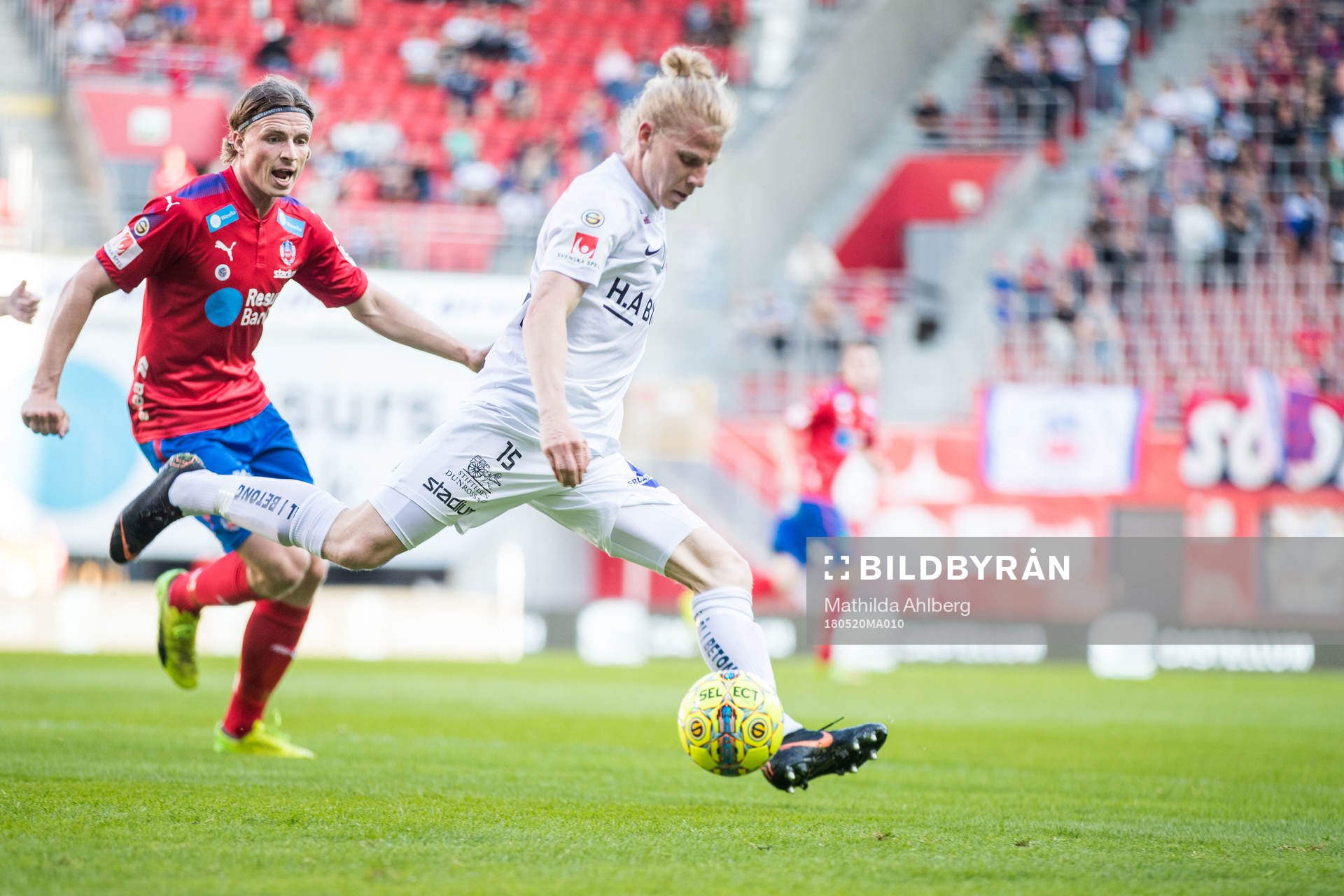Helsingborgs Carl Johansson och Örgrytes Gustav Ludwigson