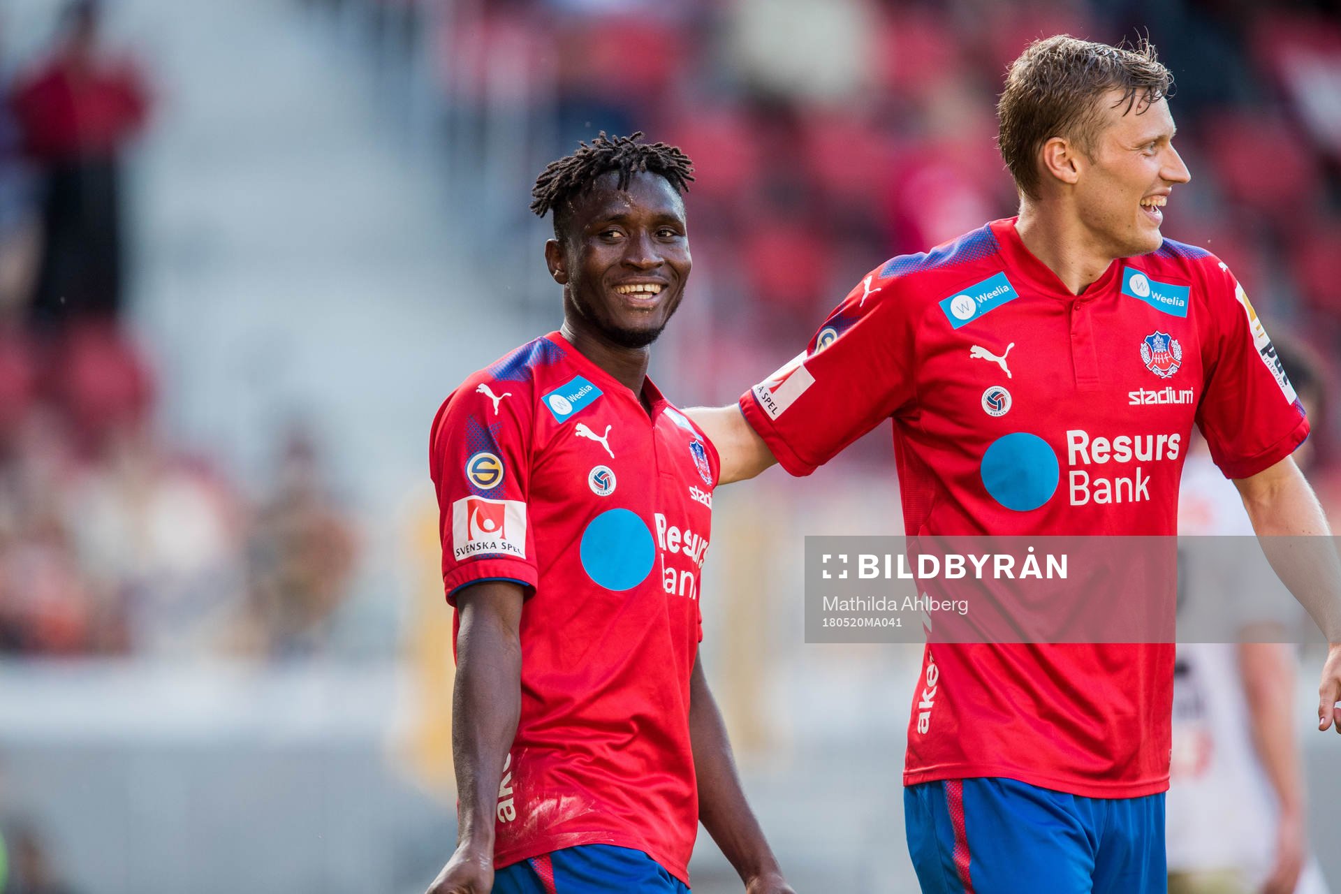 Helsingborgs Mamudu Moro jublar