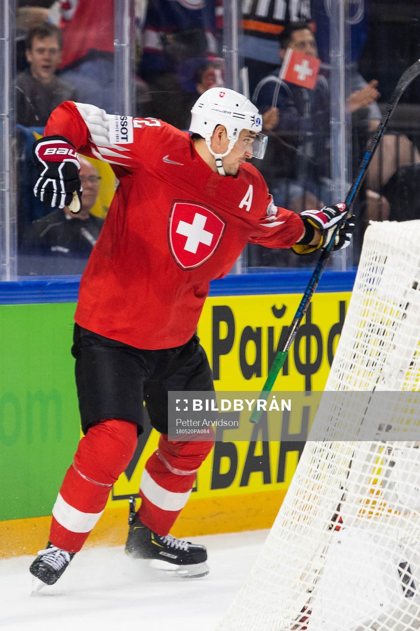 Schweiz Nino Niederreiter jublar