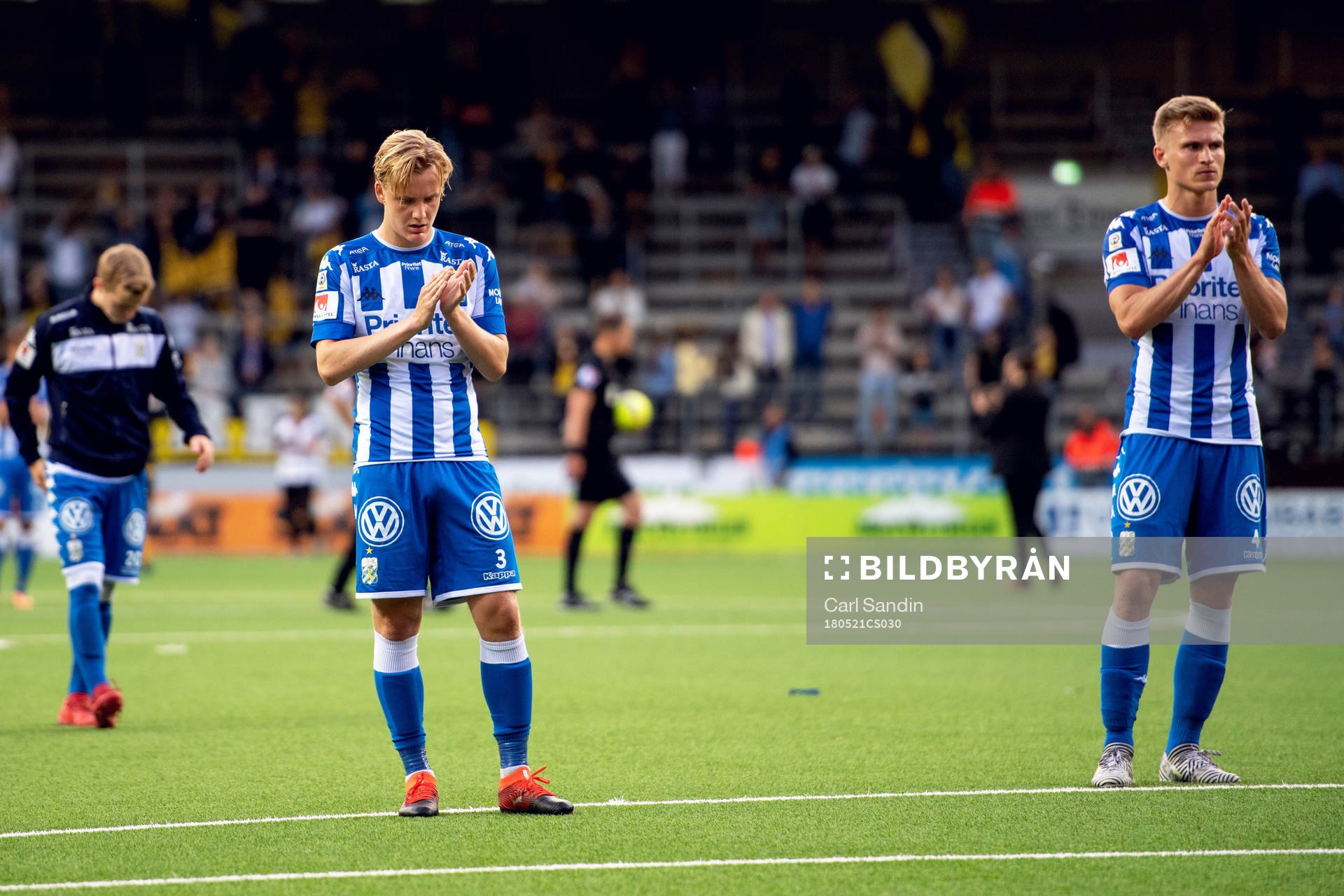 IFK Göteborgs Billy Nordström och Carl Starfelt deppar