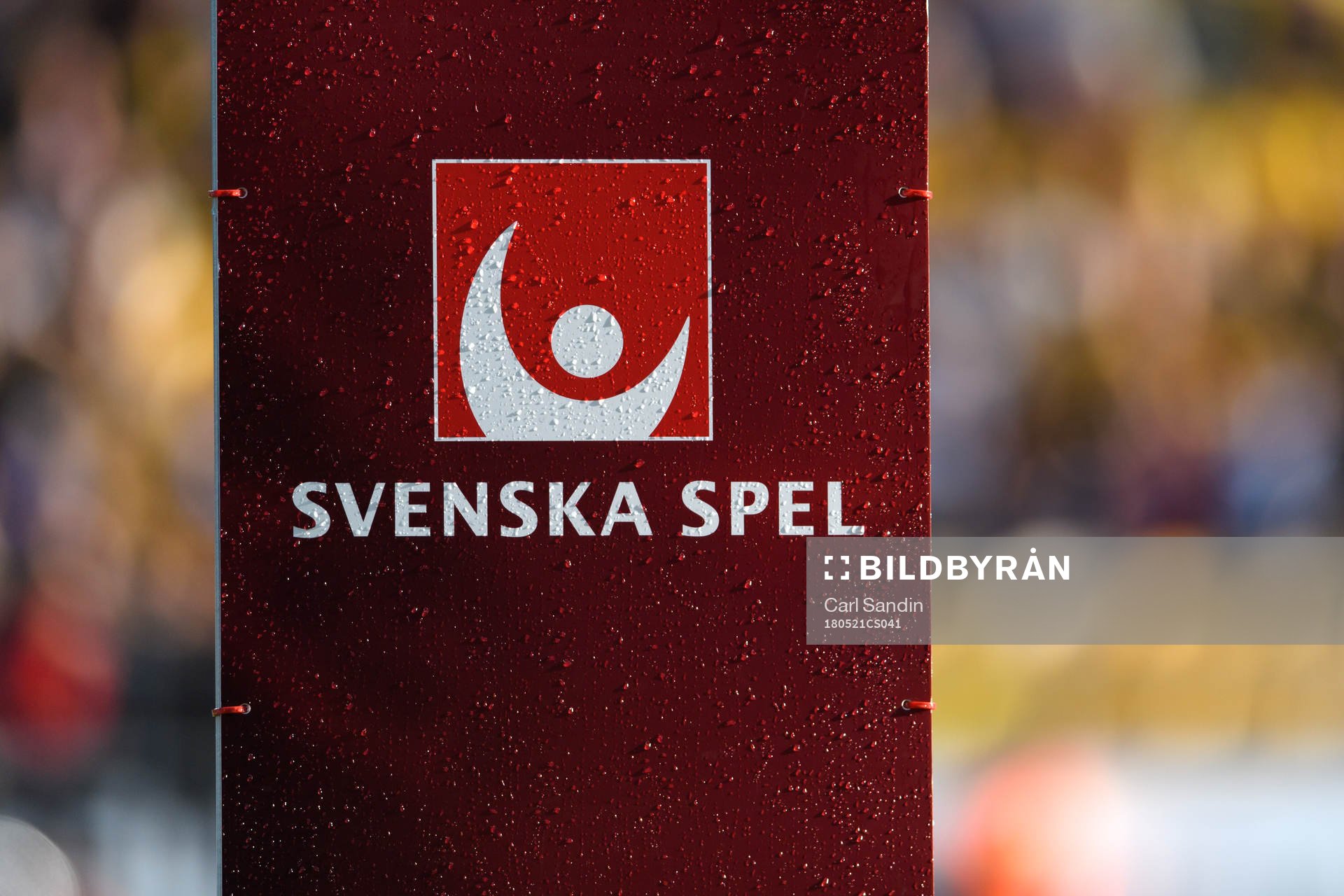 En skylt från Svenska Spel