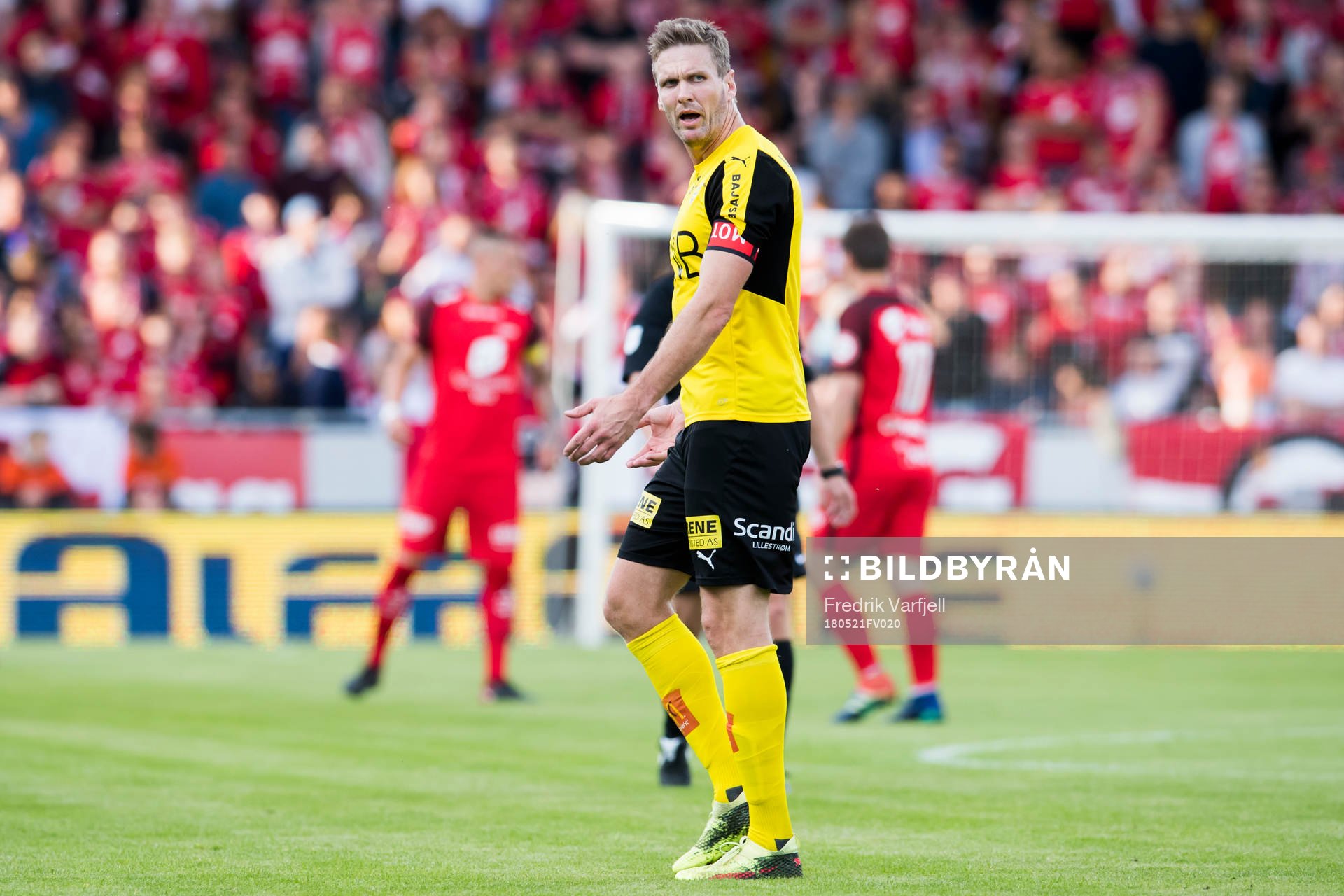 Frode Kippe of Lillestrøm reacts