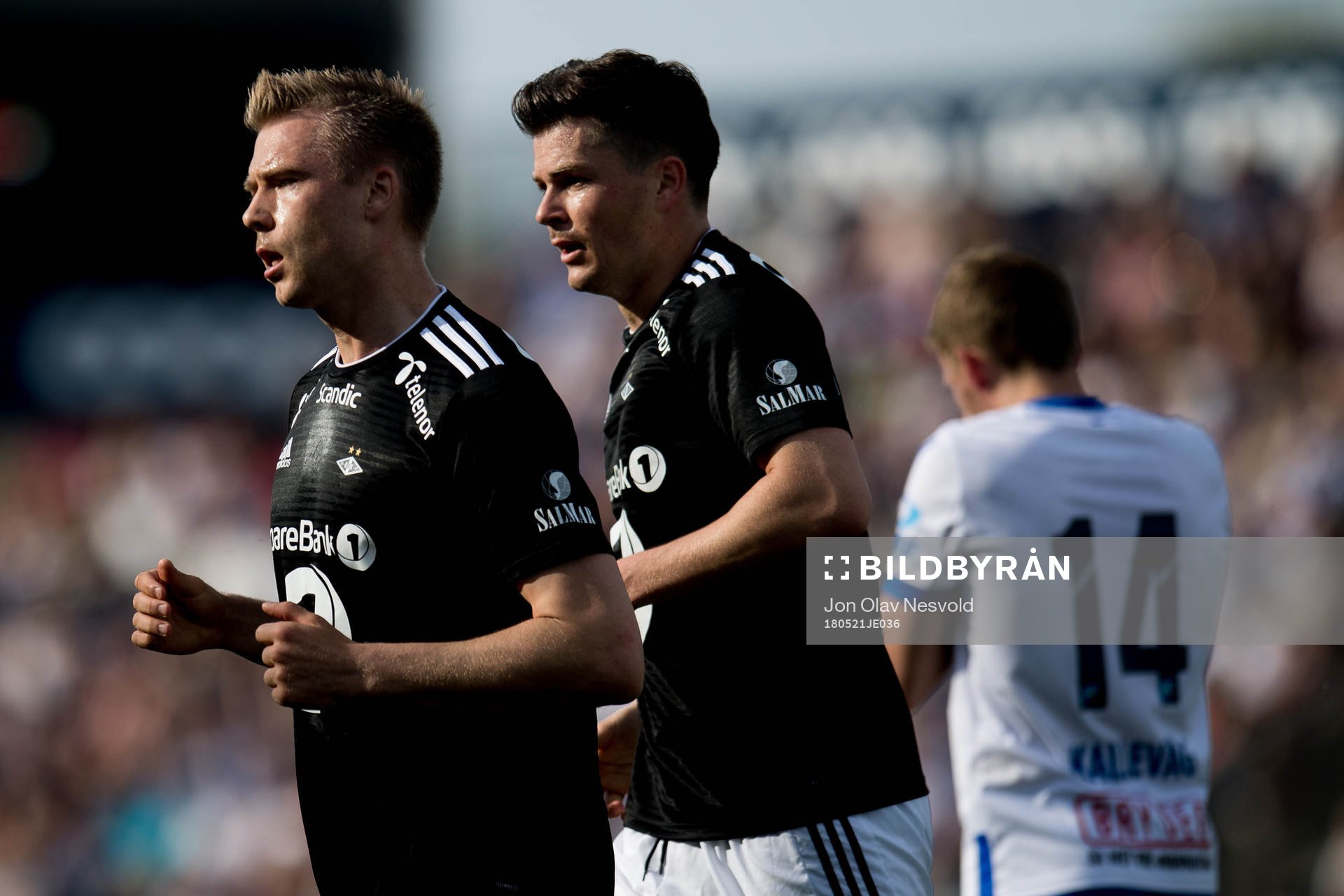 Alexander Søderlund and Pål André Helland of Rosenborg