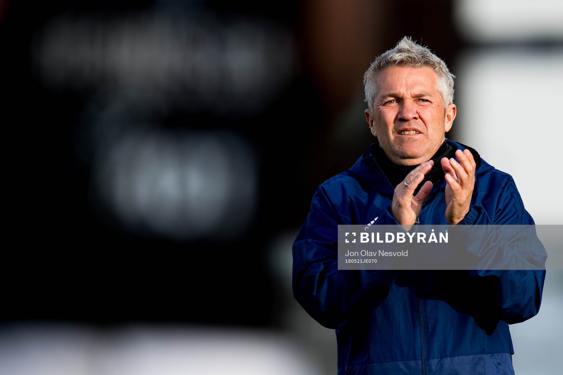 Kåre Ingebrigtsen, head coach of Rosenborg, celebrates