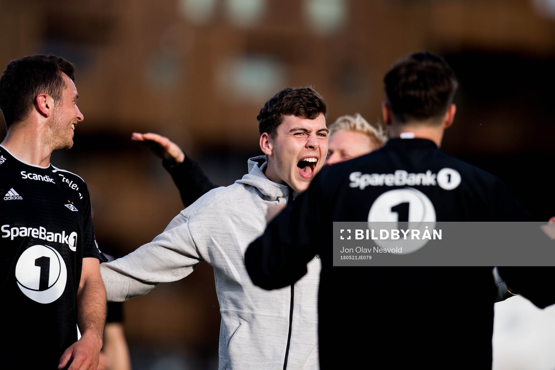 Jacob Rasmussen of Rosenborg celebrates