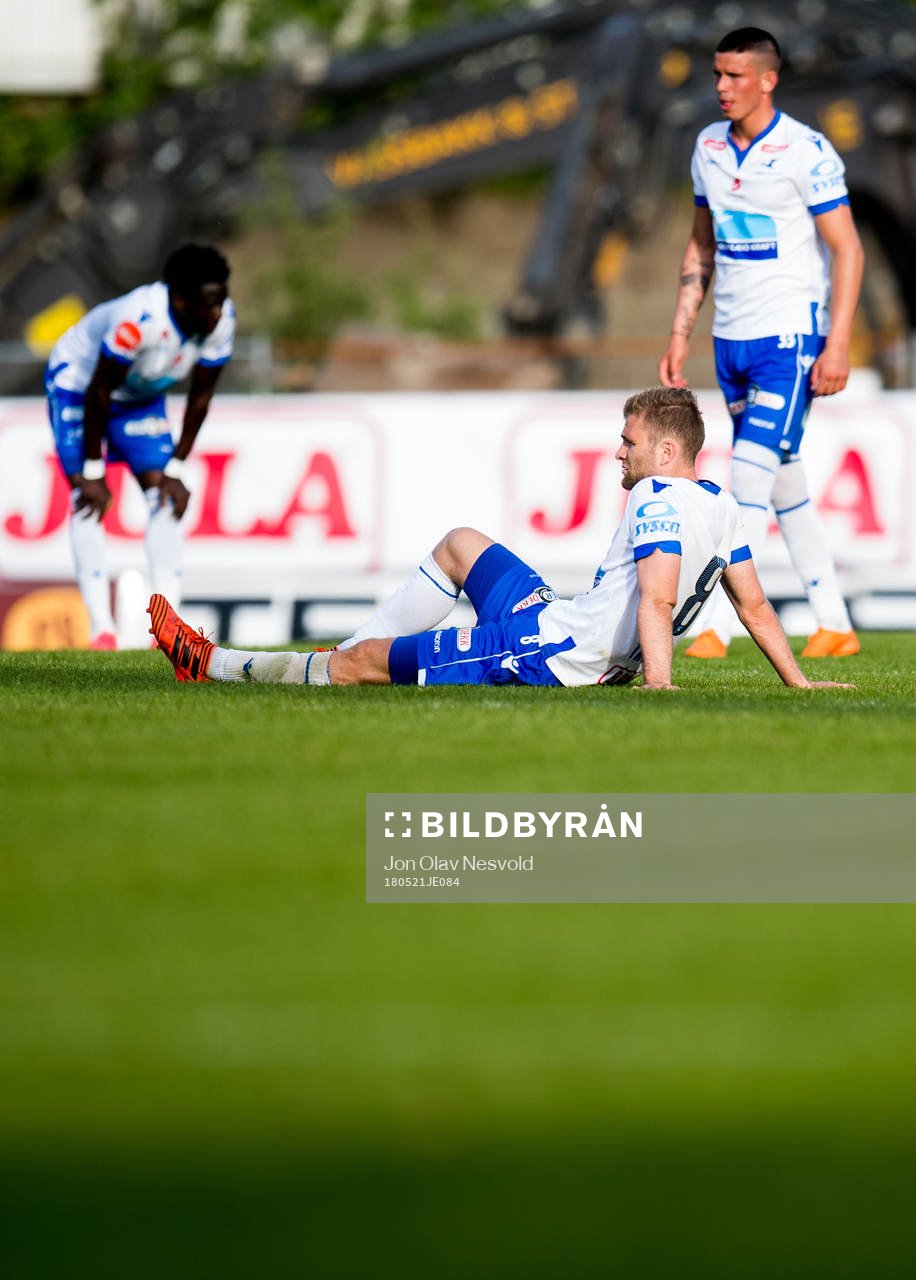 Sondre Tronstad of Haugesund looks dejected