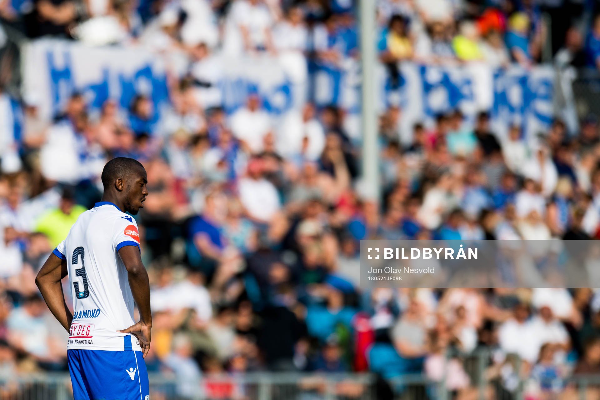 Ben Kantie Karamoko of Haugesund looks dejected