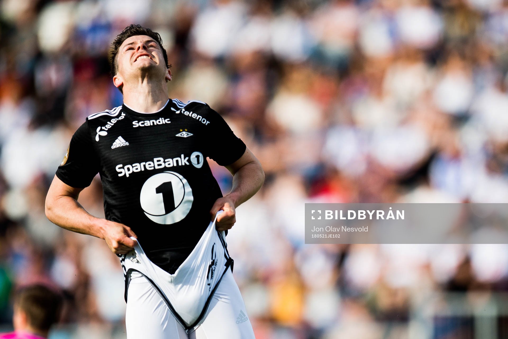 Pål André Helland of Rosenborg reacts