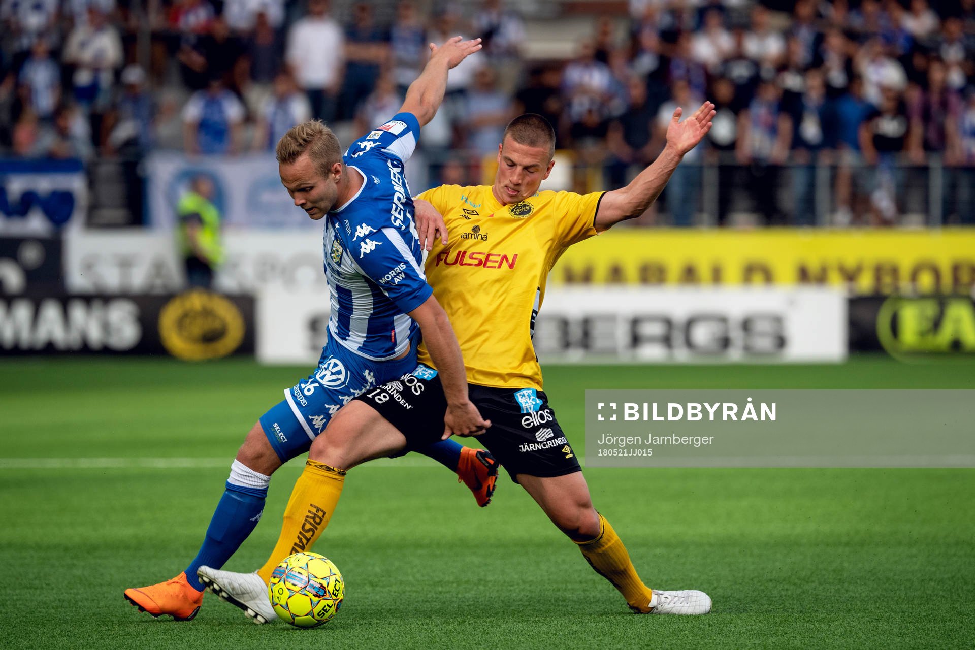 IFK Göteborgs Gustav Engvall och Elfsborgs Simon Olsson
