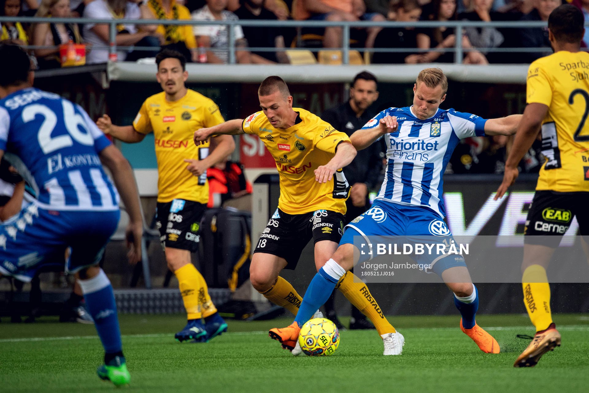IFK Göteborgs Gustav Engvall och Elfsborgs Simon Olsson