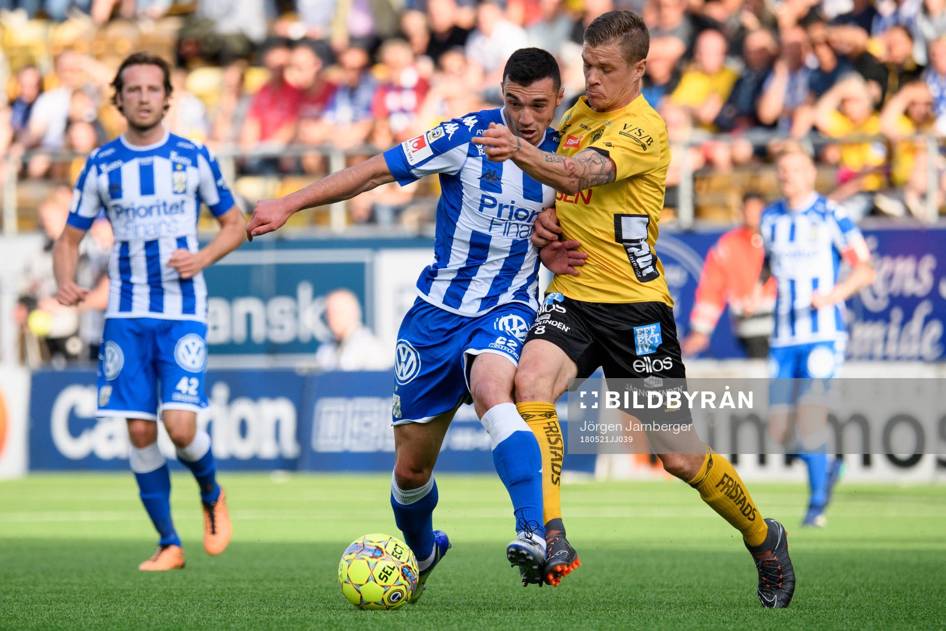 Elfsborgs Samuel Holmén och IFK Göteborgs Giorgi