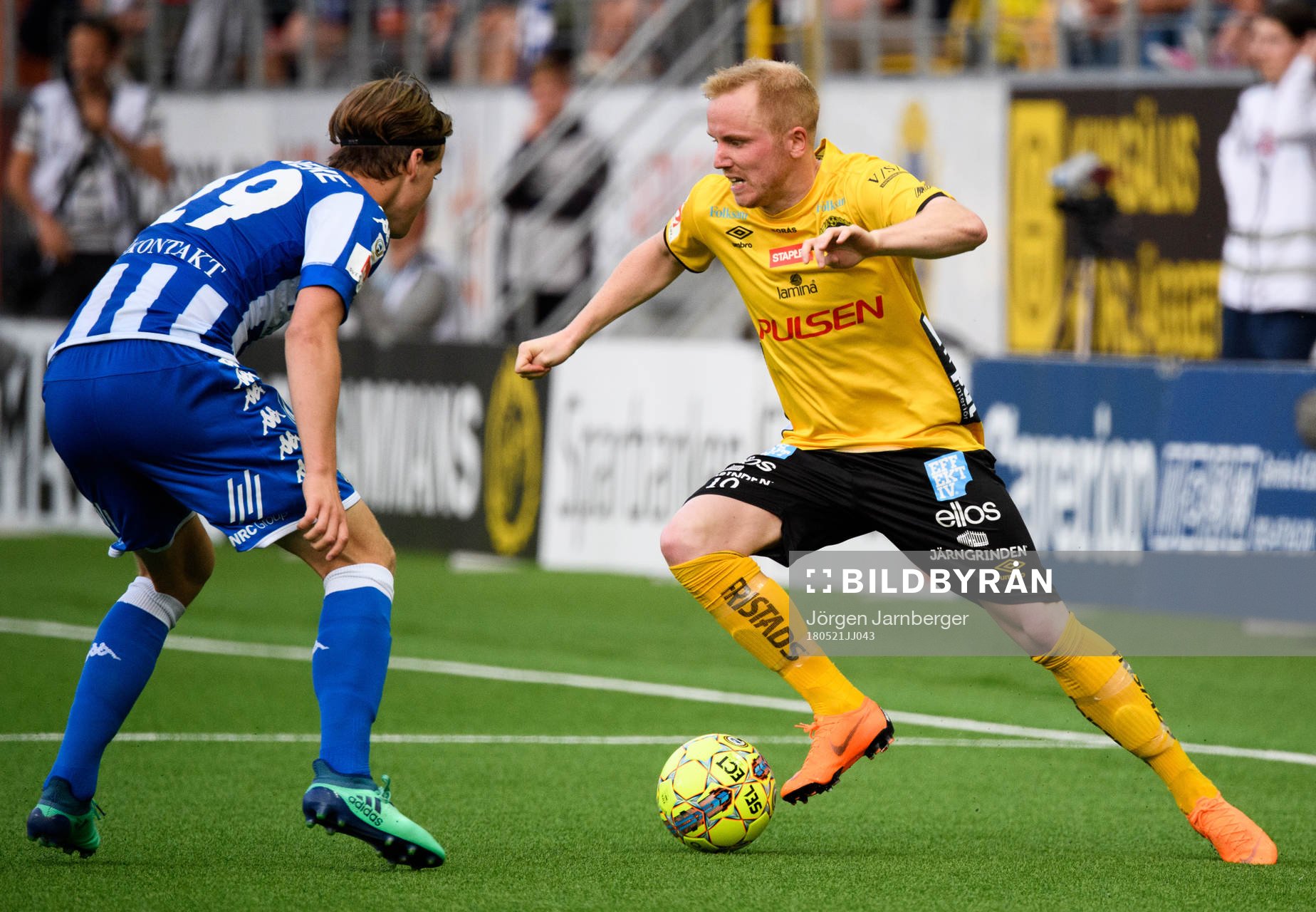 Elfsborgs Simon Lundevall och IFK Göteborgs August