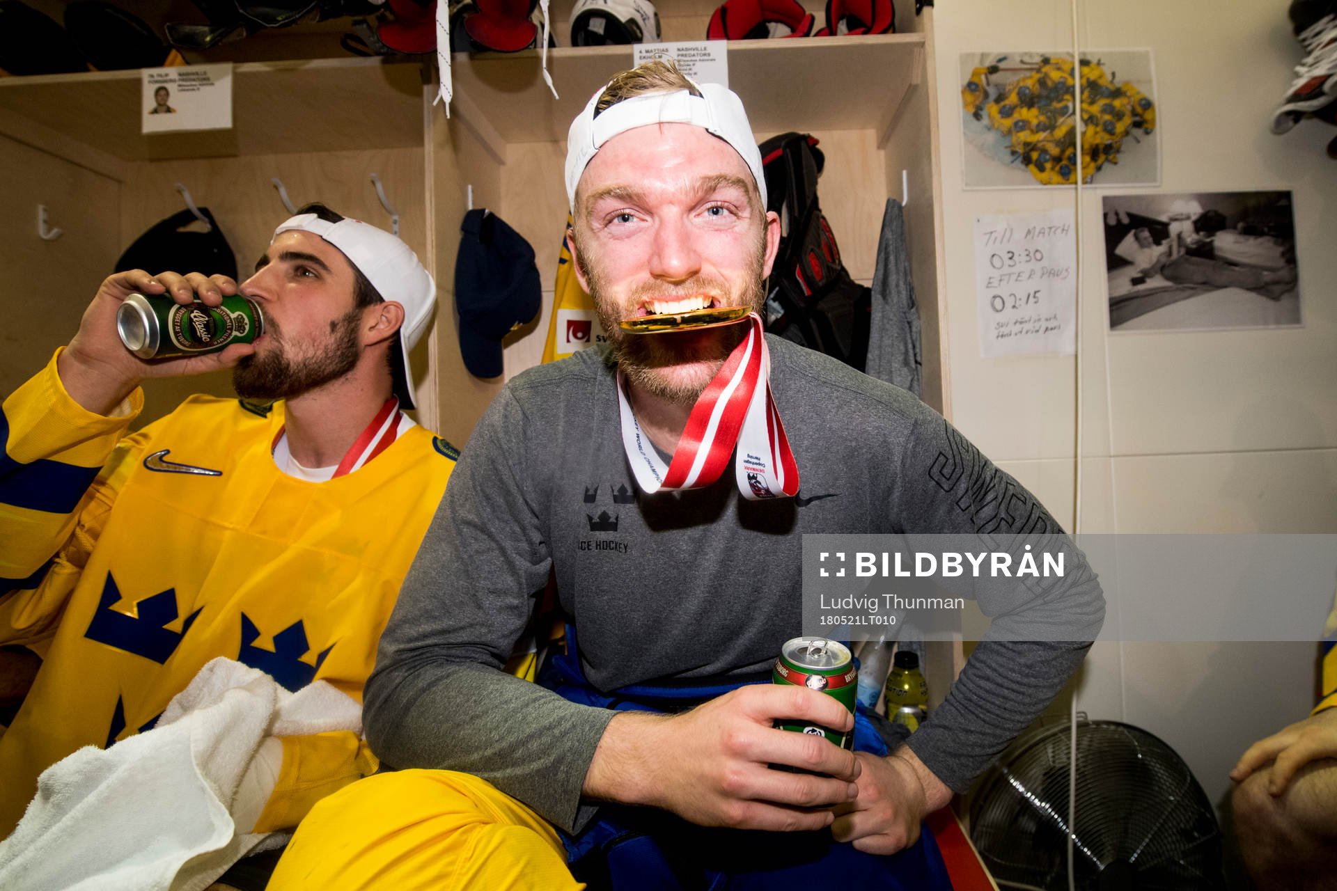 Sveriges Mattias Ekholm biter i medaljen i