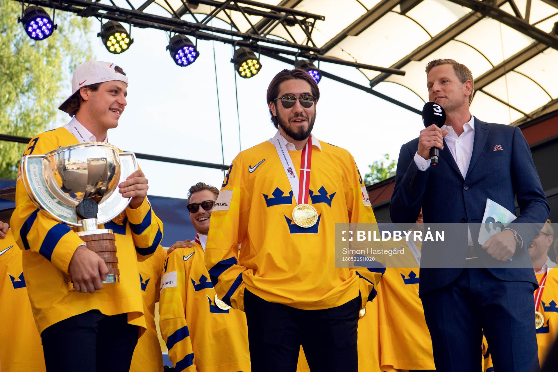 Sveriges Mattias Janmark och Mika Zibanejad