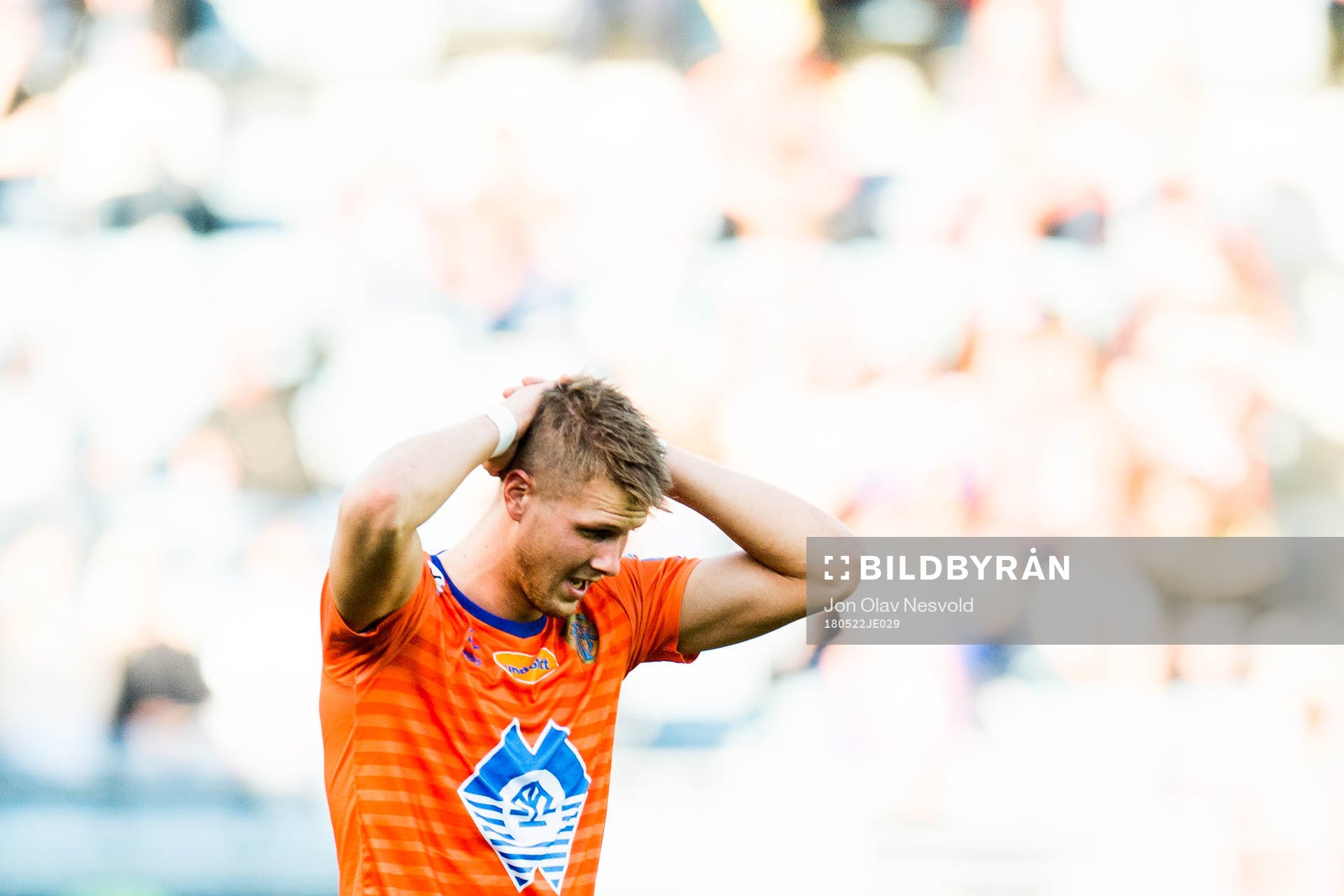 Hólmbert Fridjónsson of Aalesund reacts