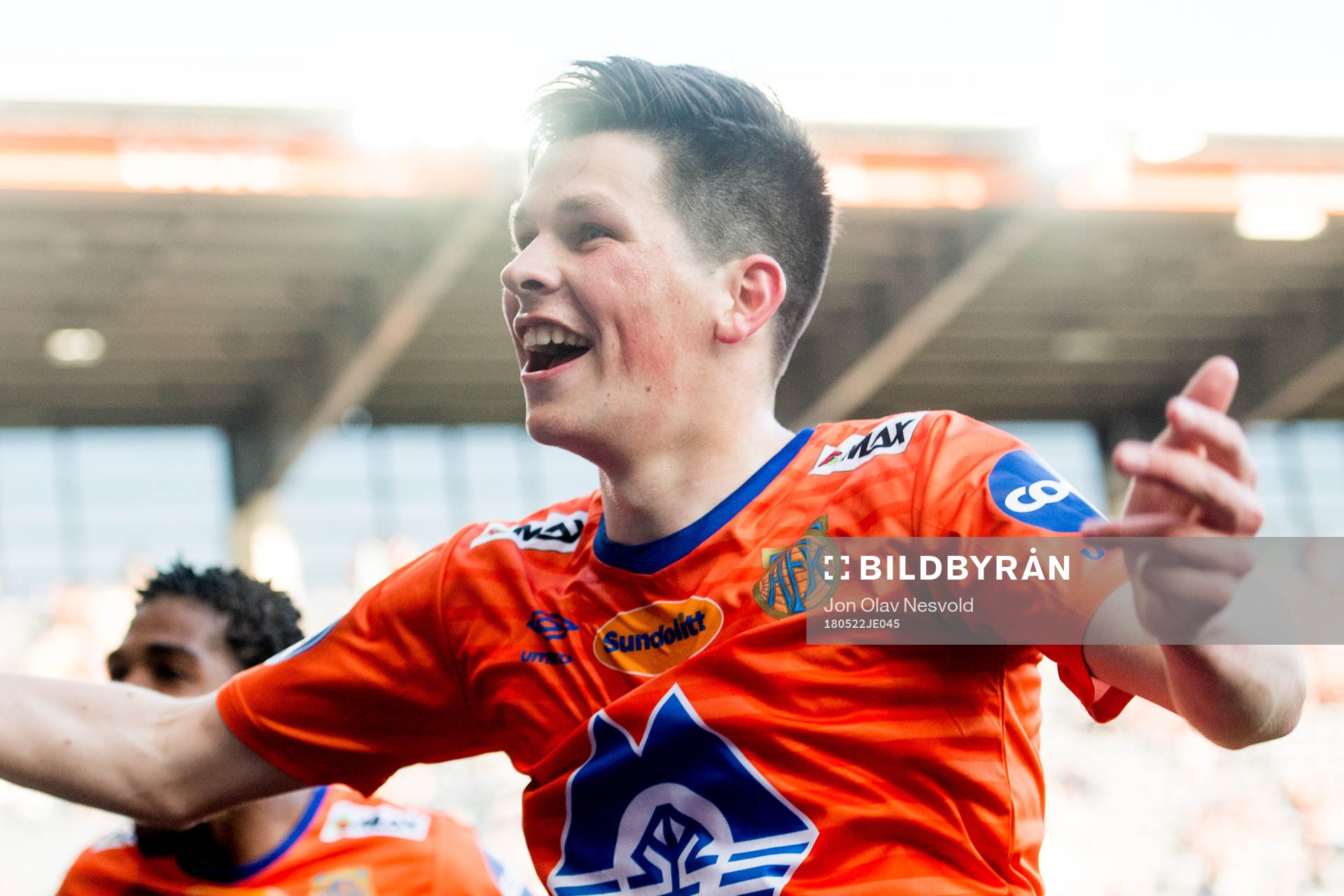 Sondre Fet of Aalesund celebrates the 0-2 goal