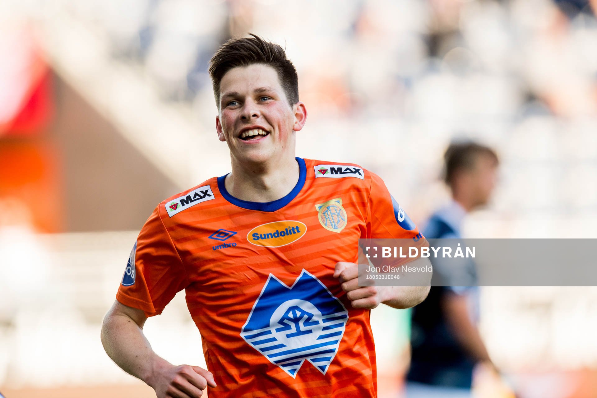 Sondre Fet of Aalesund celebrates the 0-2 goal