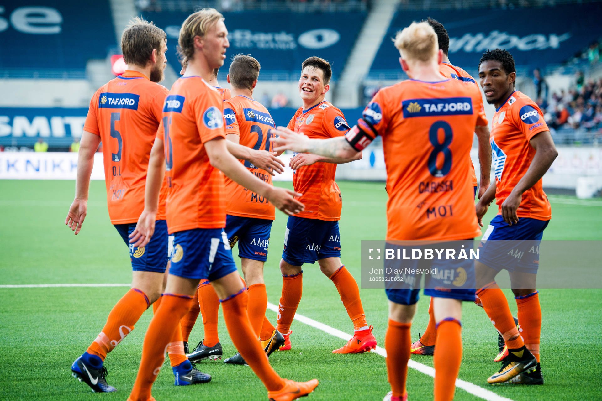 Sondre Fet of Aalesund celebrates the 0-2 goal with