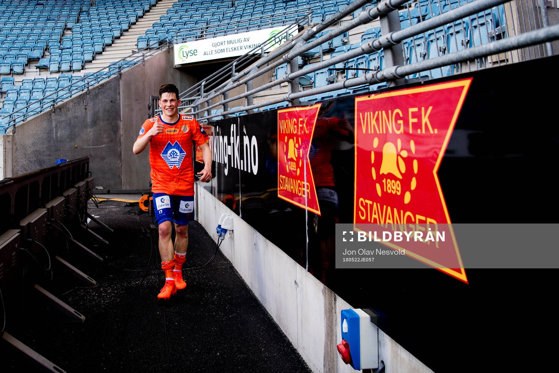 Sondre Fet of Aalesund celebrates
