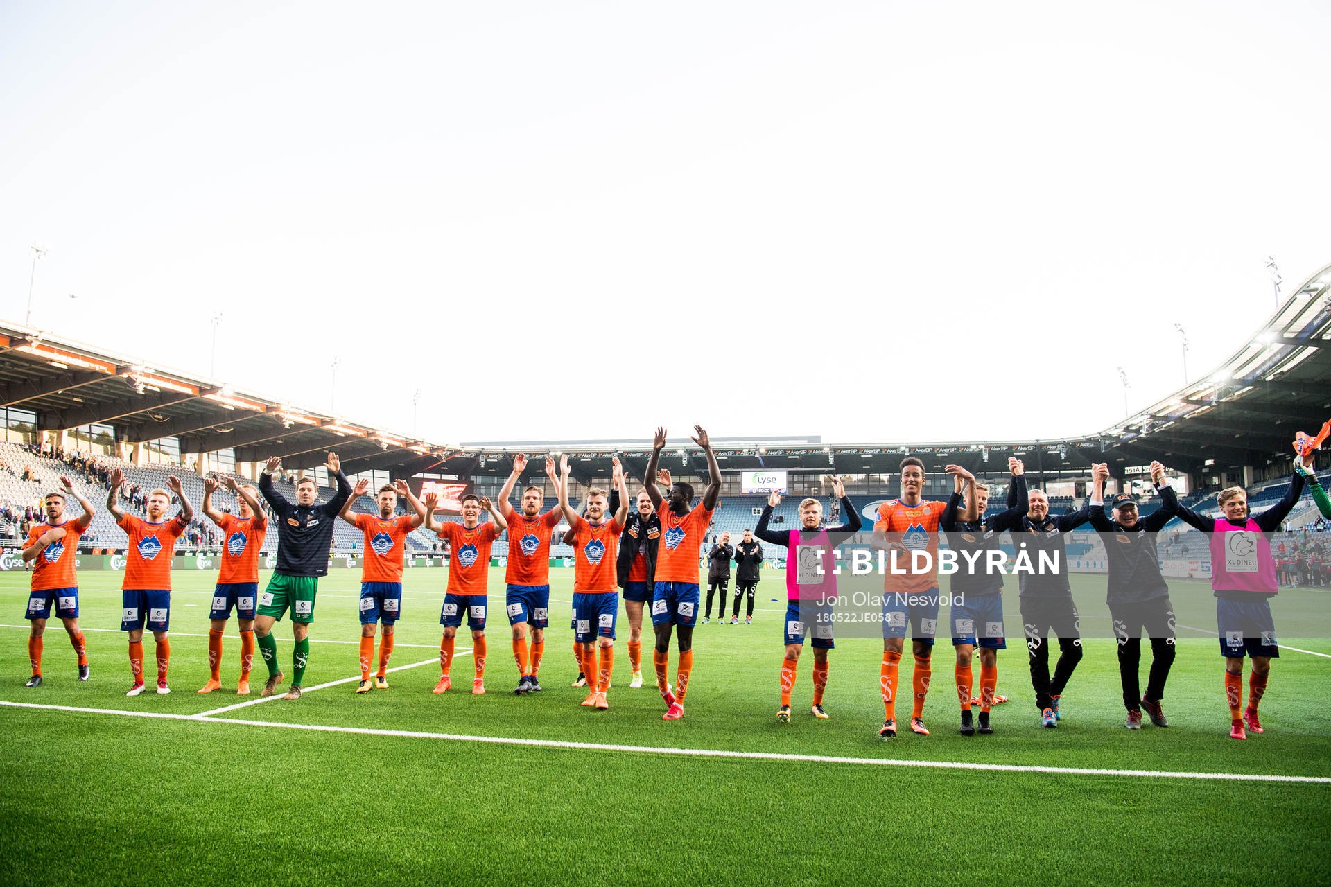The players of Aalesund celebrate