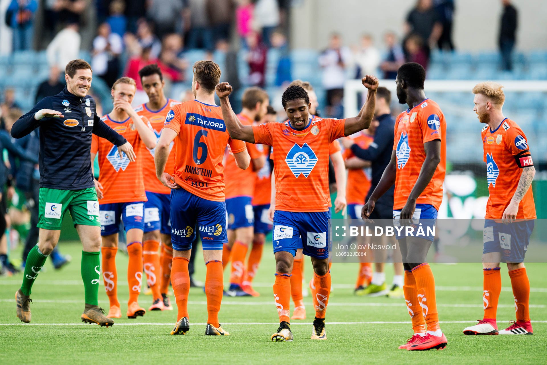 Erikson Spinola Lima of Aalesund celebrates