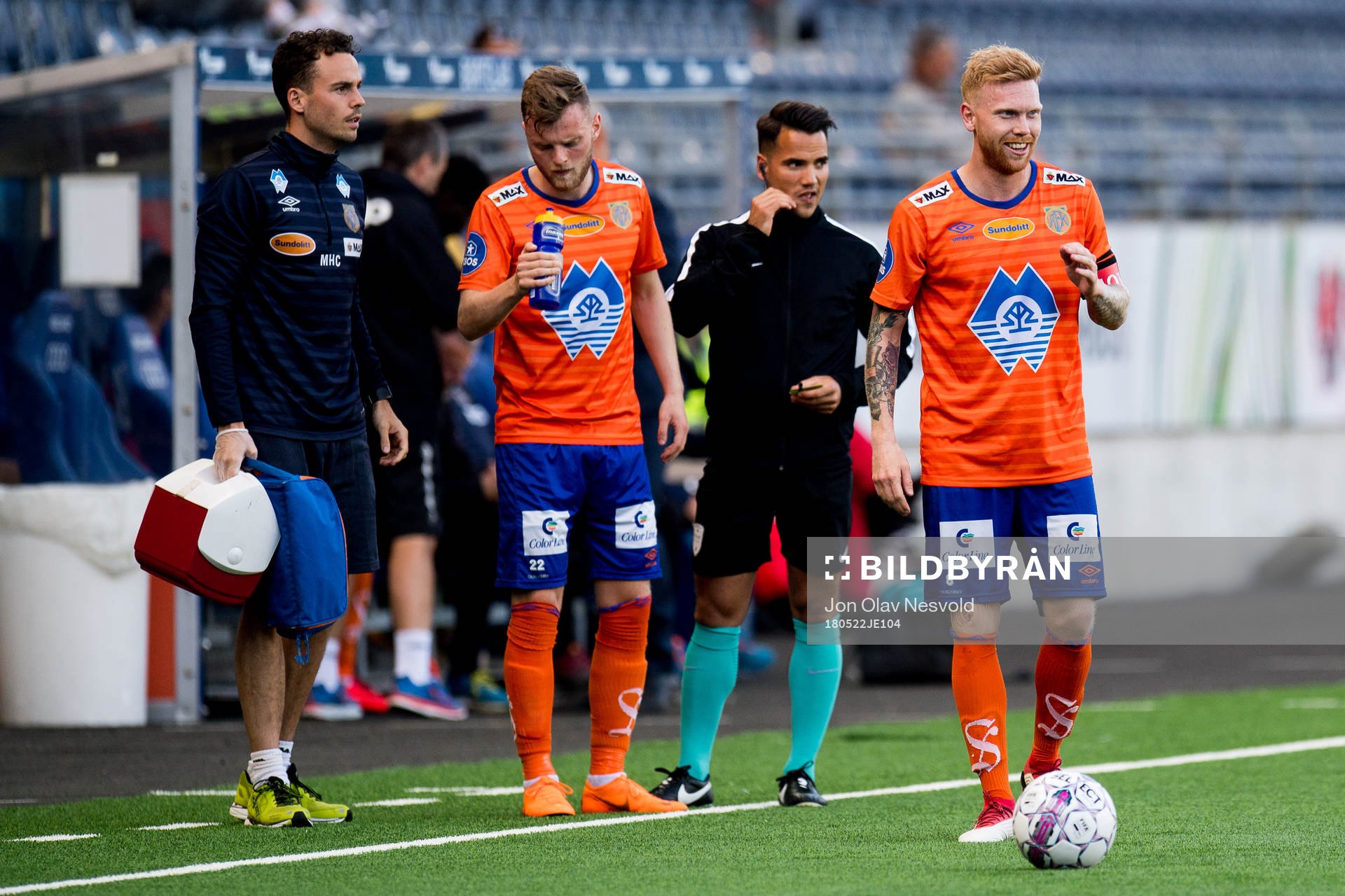 Adam Örn Arnarson and Fredrik Carlsen of Aalesund