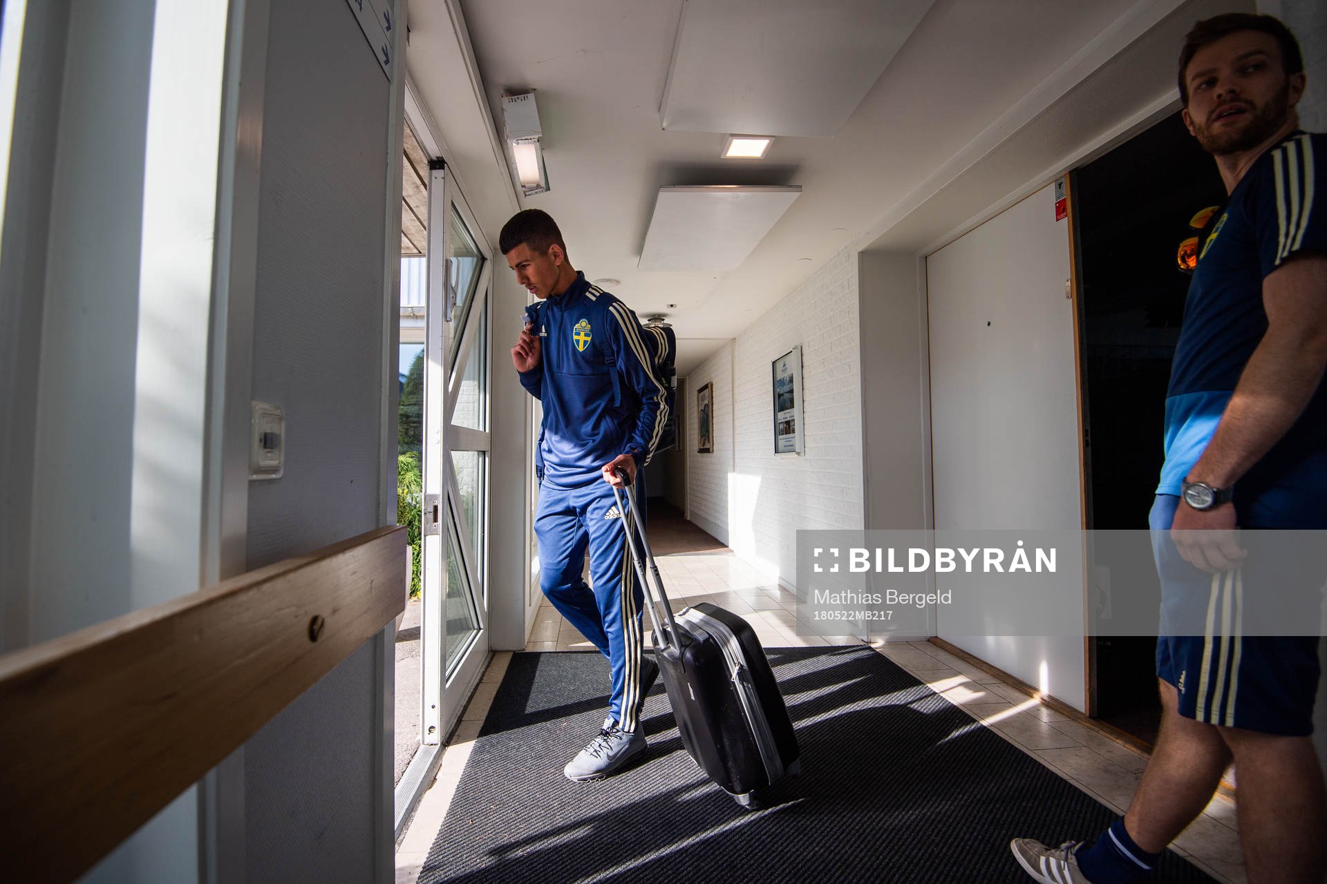 Sveriges Hussein Ali på hotellet