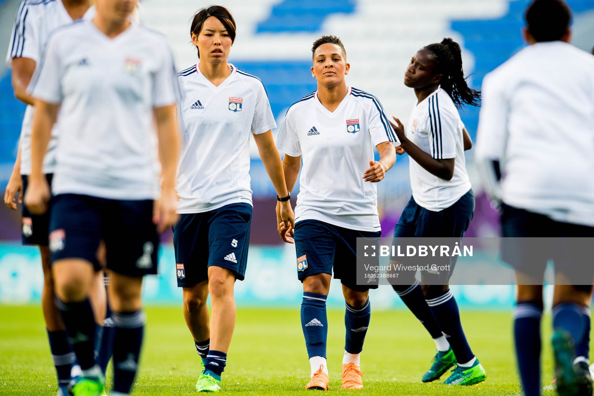 Saki Kumagai and Shanice van de Sanden of Lyon