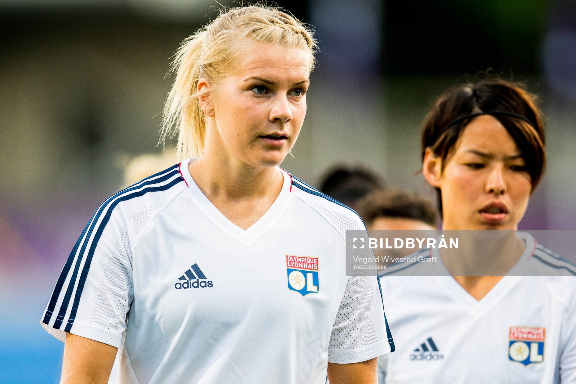 Ada Hegerberg and Saki Kumagai of Lyon