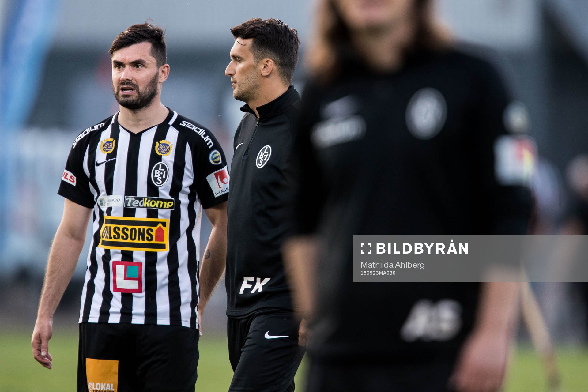 Landskronas Igor Arsenijevic och assisterande tränare