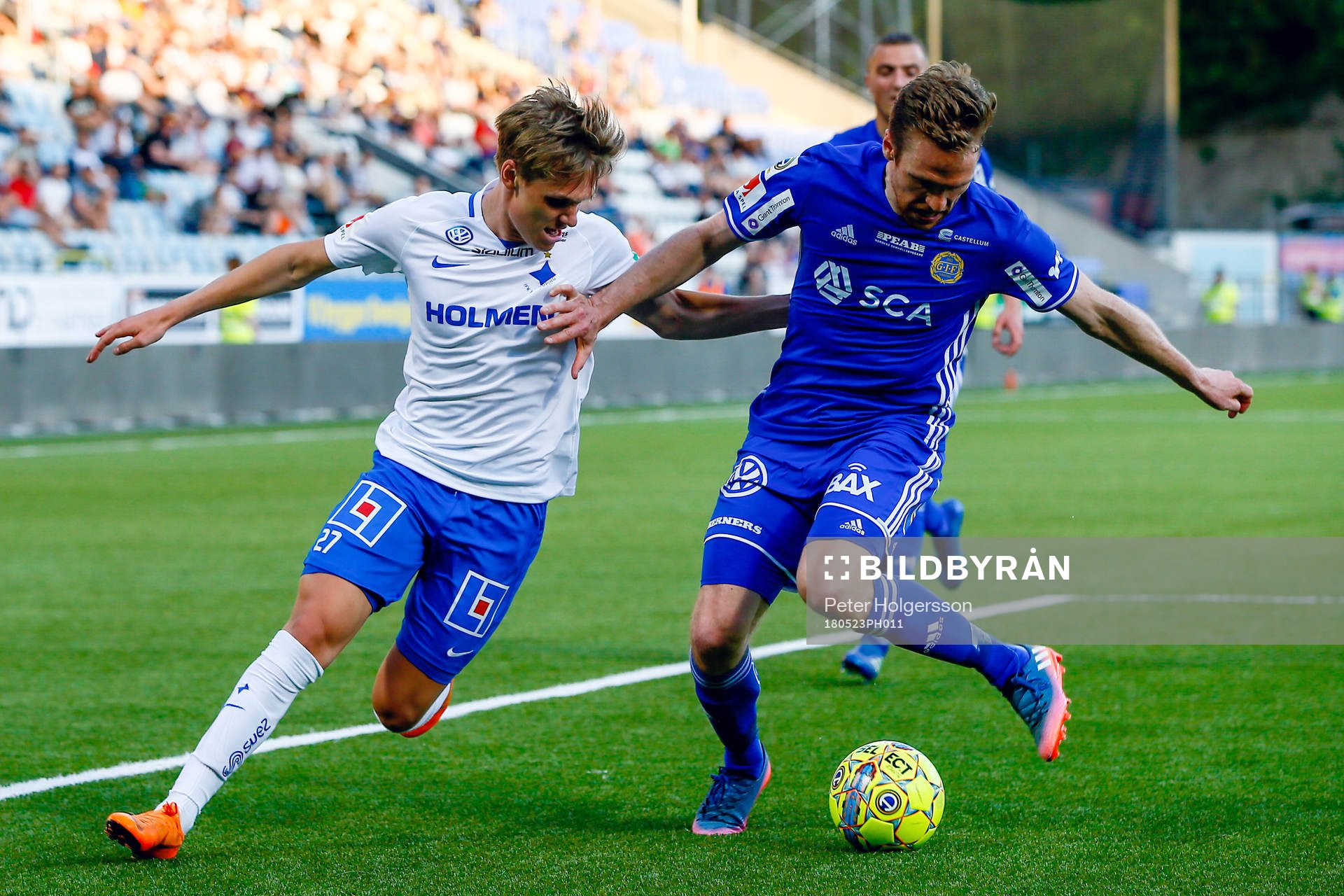 Norrköpings Arnór Sigurdsson och Sundsvalls David Myrestam