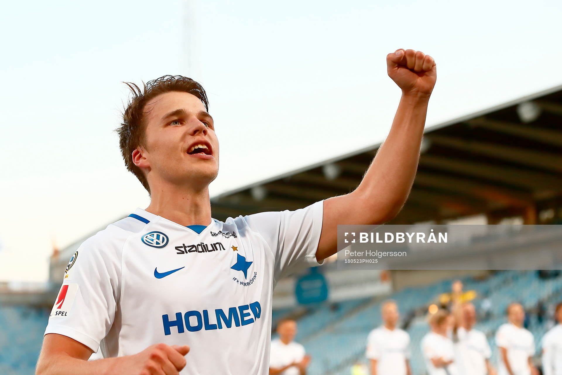 Norrköpings Simon Skrabb  jublar