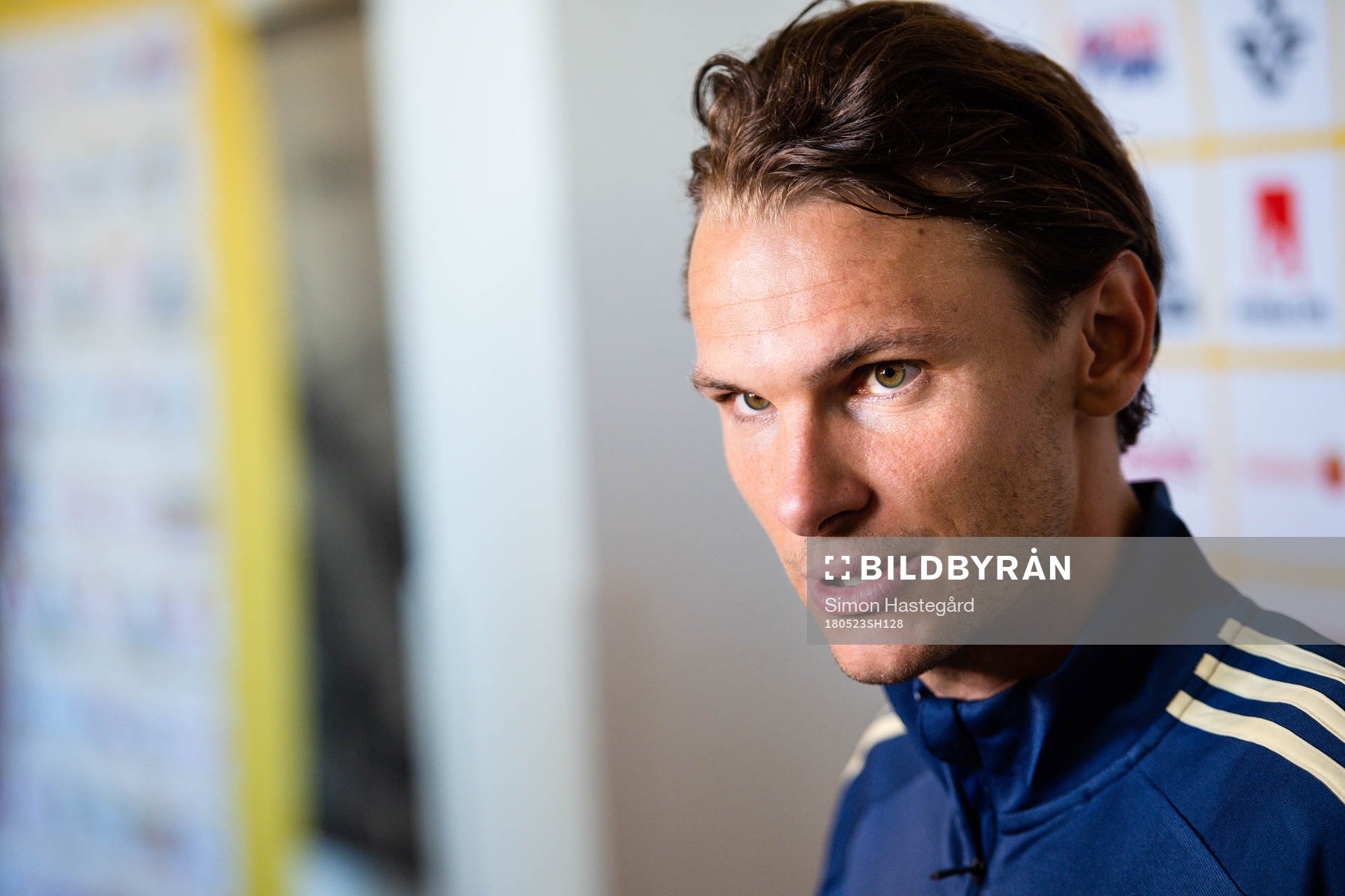Albin Ekdal i Mixed zone