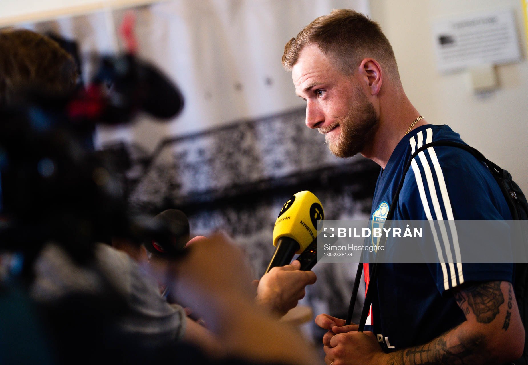 John Guidetti i Mixed zone