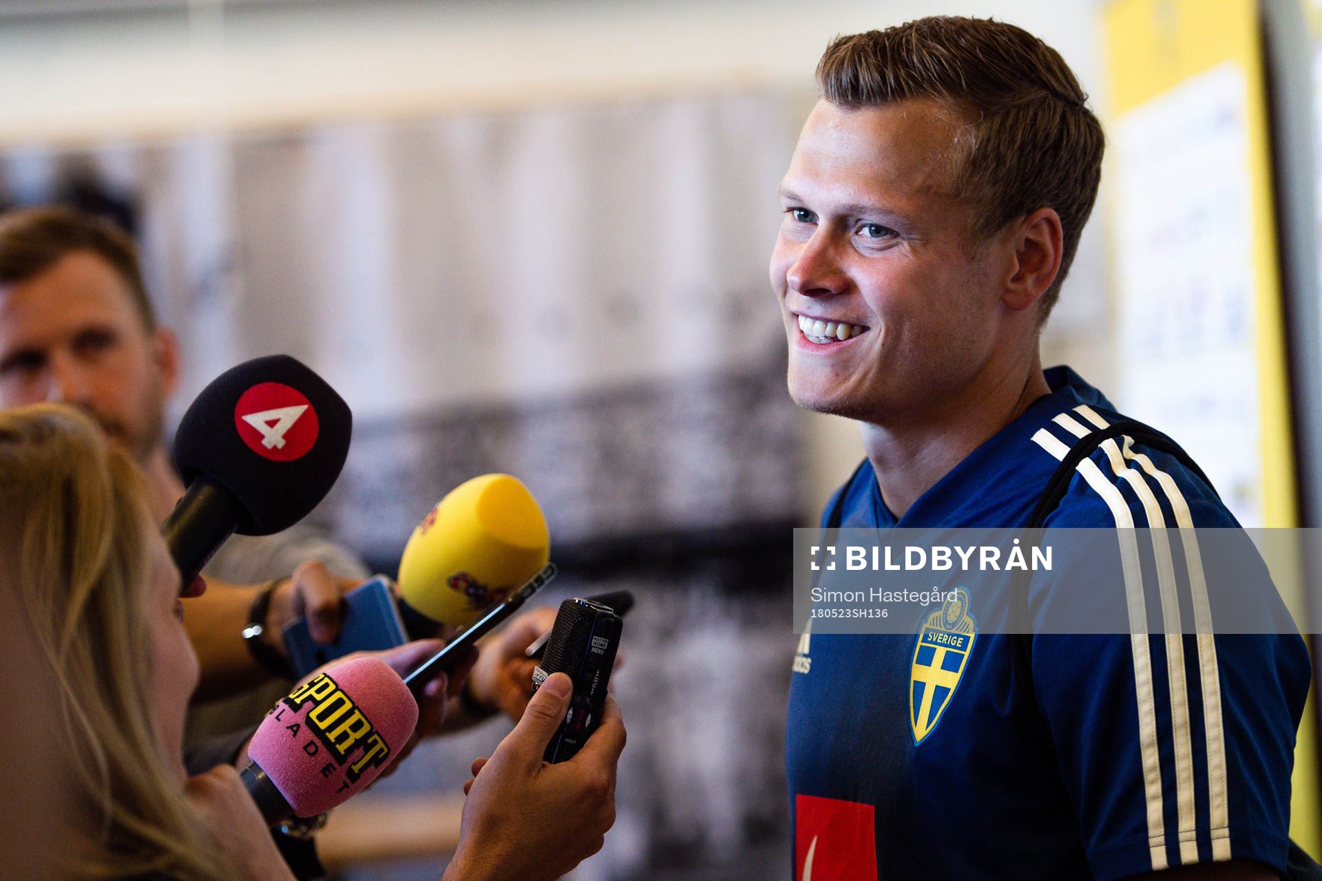Viktor Claesson i Mixed zone