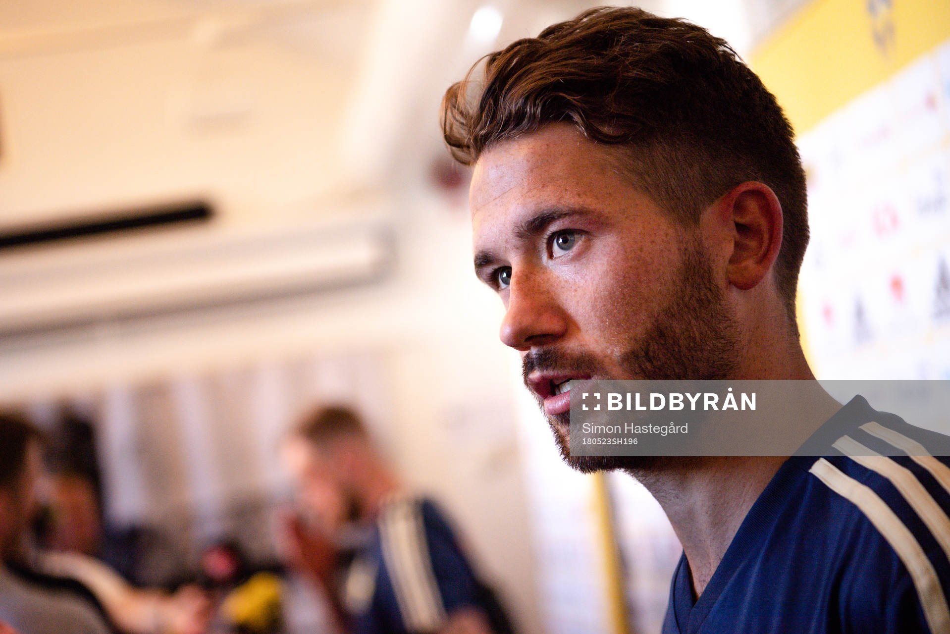 Marcus Rohdén i mixed zone