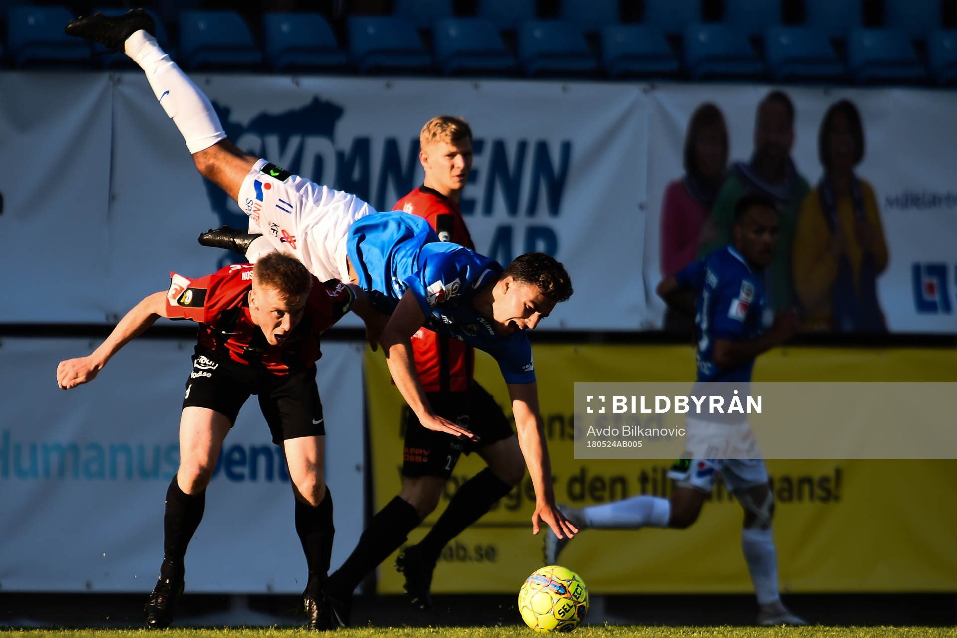 Brommapojkarnas Gustav Sandberg Magnusson och Trelleborgs