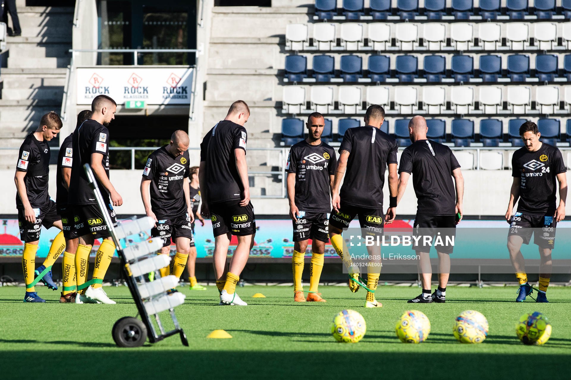 Elfsborgs spelare värmer upp