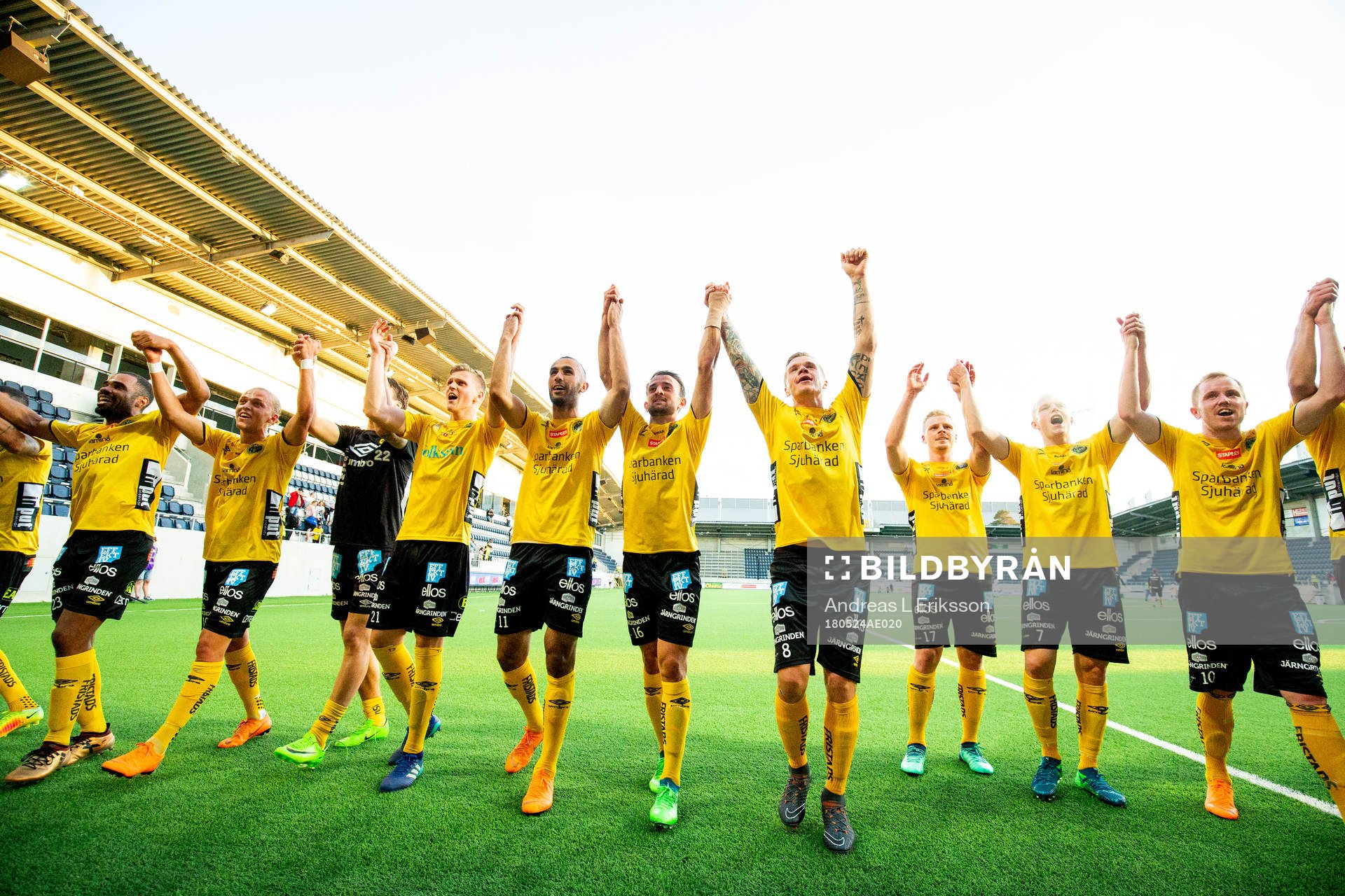 Elfsborgs spelare jublar
