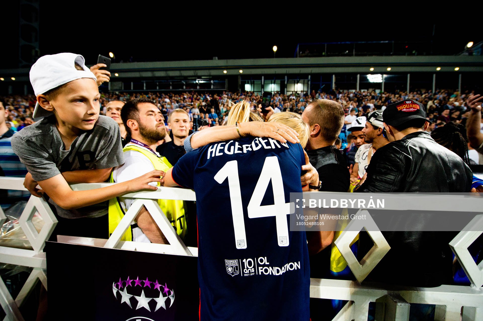 Ada Hegerberg of Lyon celebrates