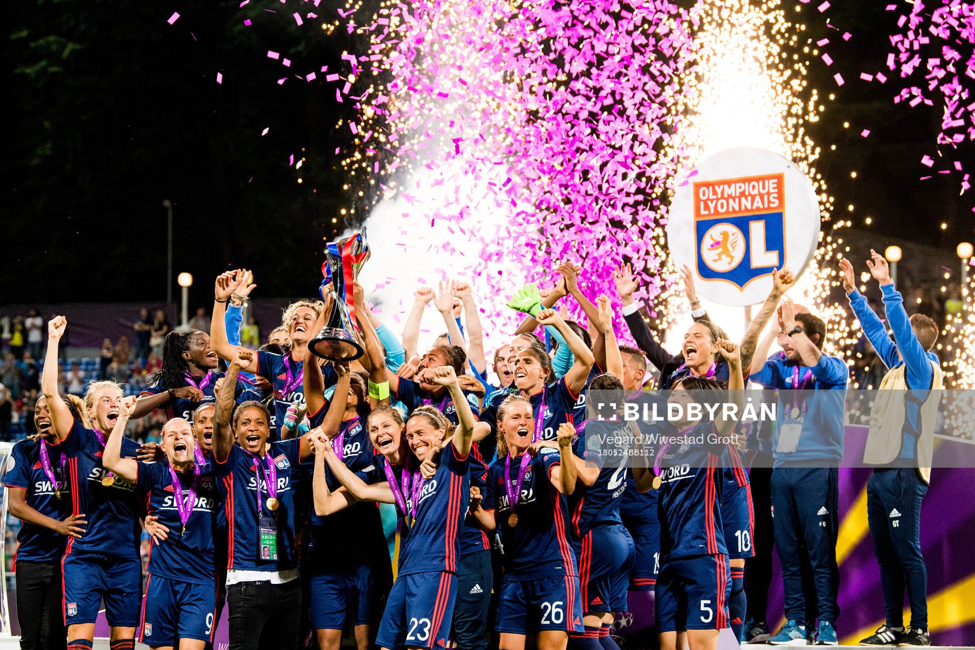 Ada Hegerberg, Eugénie Le Sommer, Wendie Renard, Camille