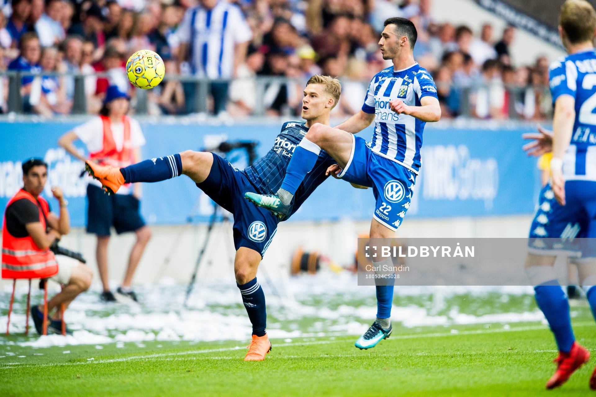 Djurgårdens Felix Beijmo och IFK Göteborgs Giorgi