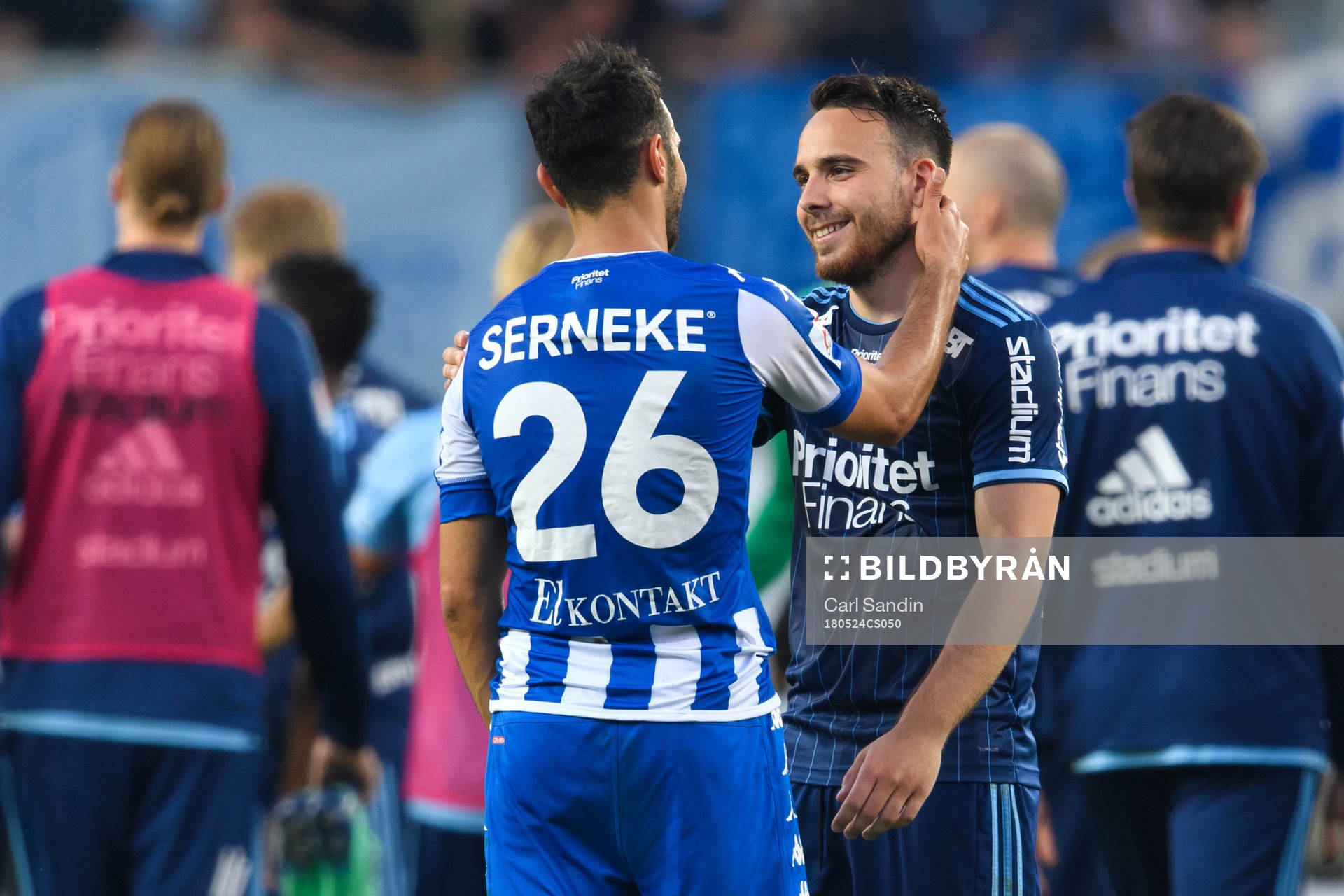 IFK Göteborgs André Calisir och Djurgårdens Dzenis Kozica